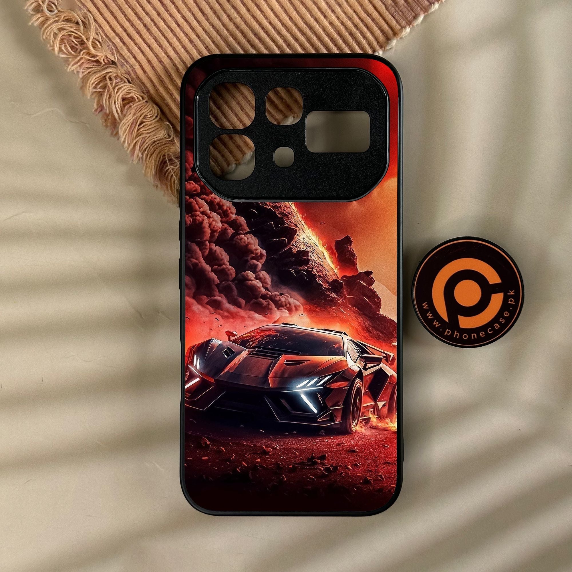 Infinix Note 60 - Racing Design 7 - Premium Metal Printed Soft Bumper Shock Proof Case
