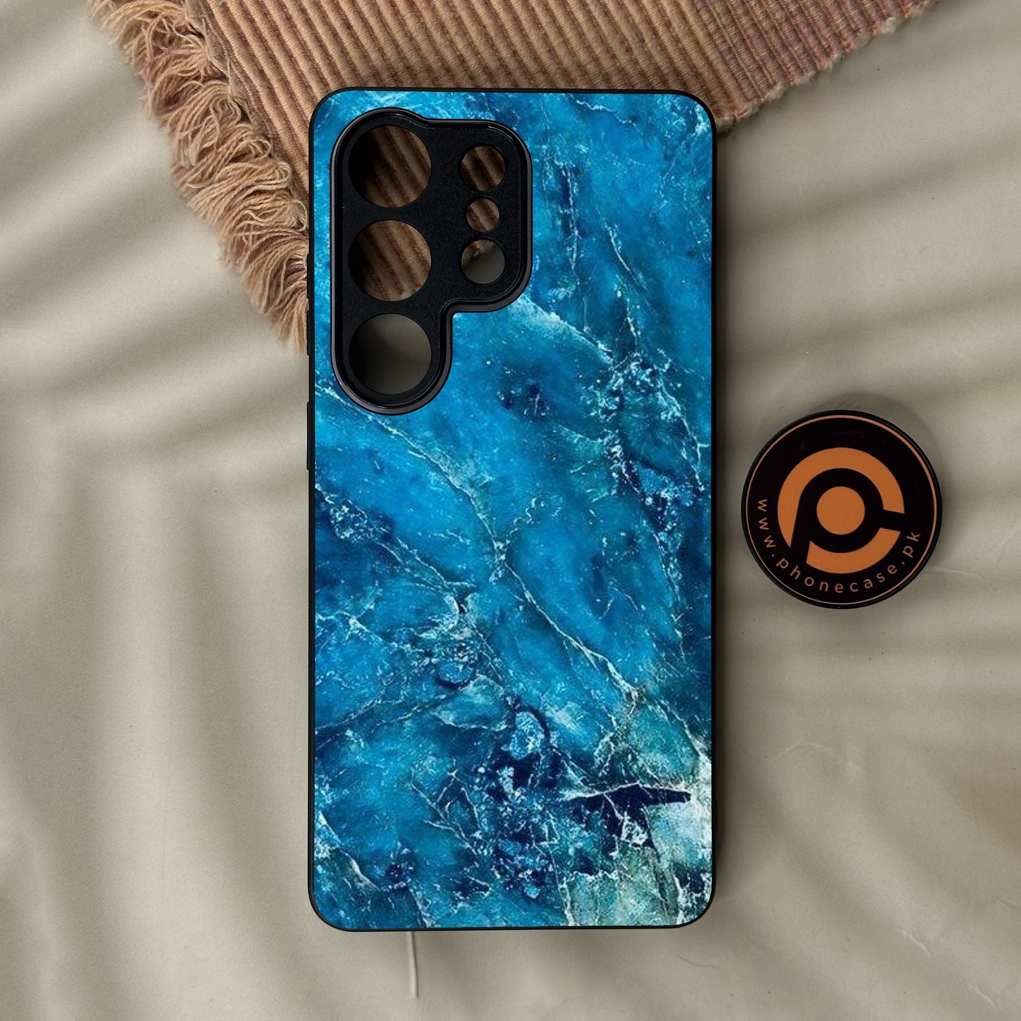 Galaxy S26 Ultra - Blue 2.0 Design 3 - Premium Metal Printed Soft Bumper Shock Proof Case