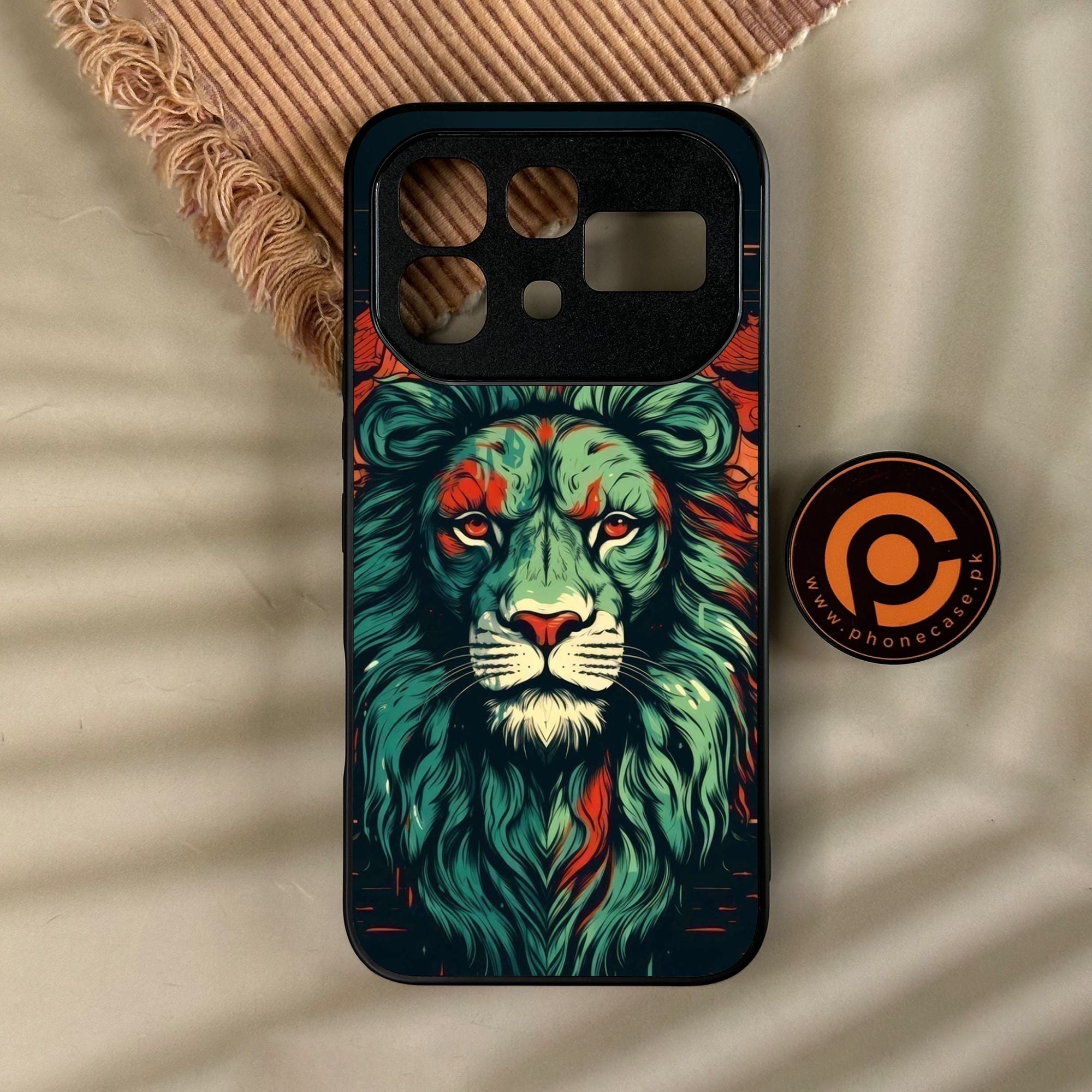 Infinix Note 60 - Tiger 2.0 Design 2 - Premium Metal Printed Soft Bumper Shock Proof Case