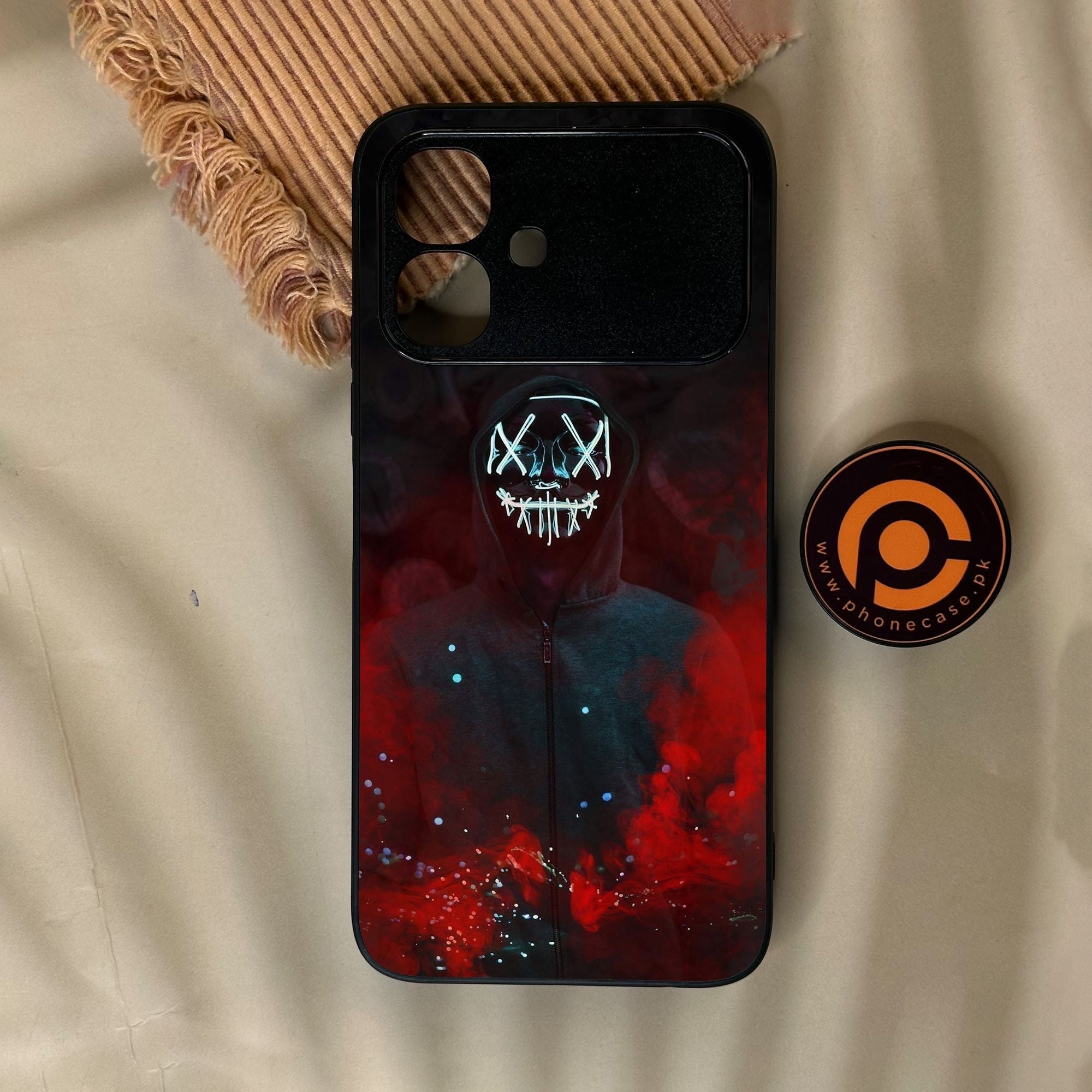 Infinix Smart 20 - Anonymous 2.0 Design 3 - Premium Metal Printed Soft Bumper Shock Proof Case