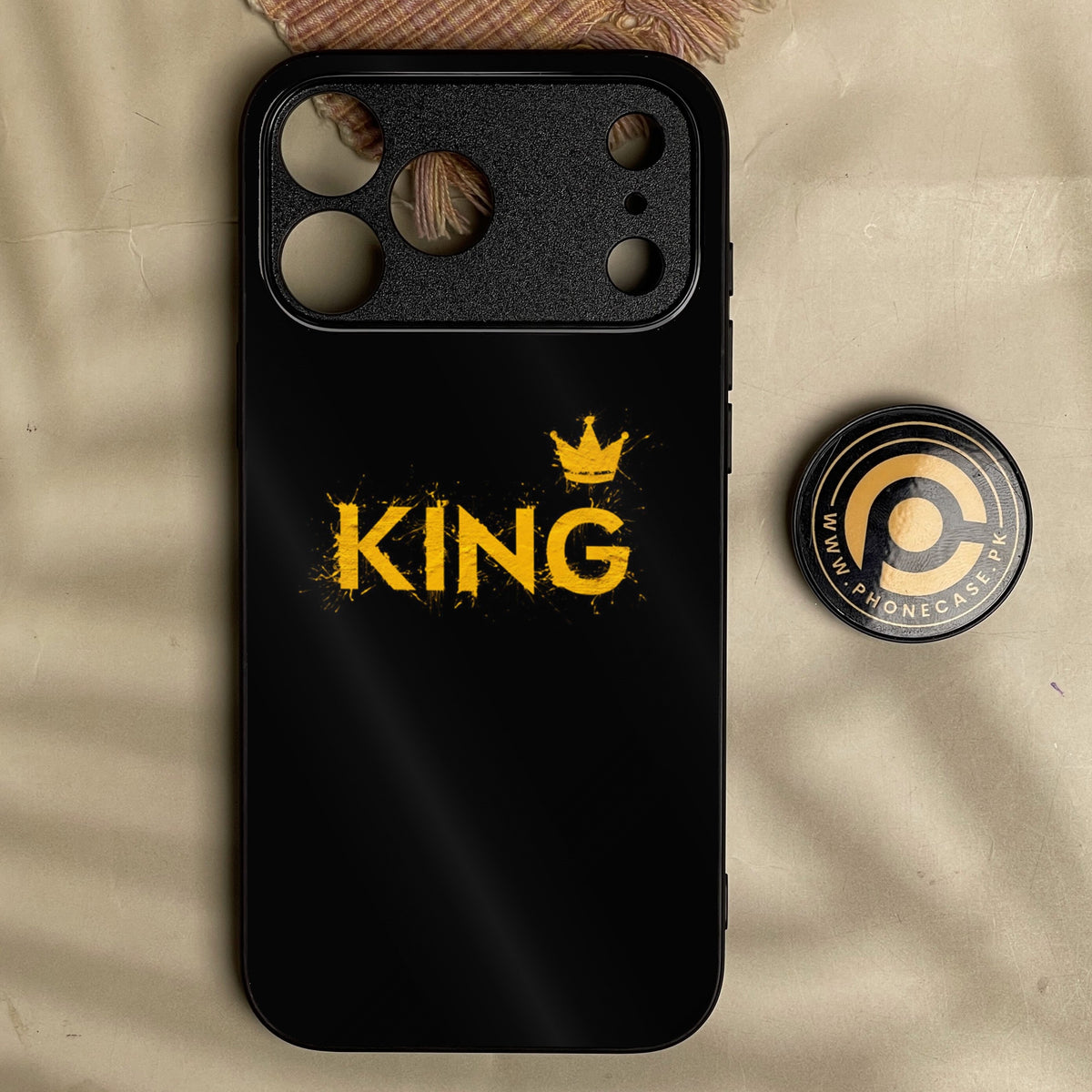 Iphone 18 Pro Max - King Design 2 - Premium Metal Printed Soft Bumper Shock Proof Case