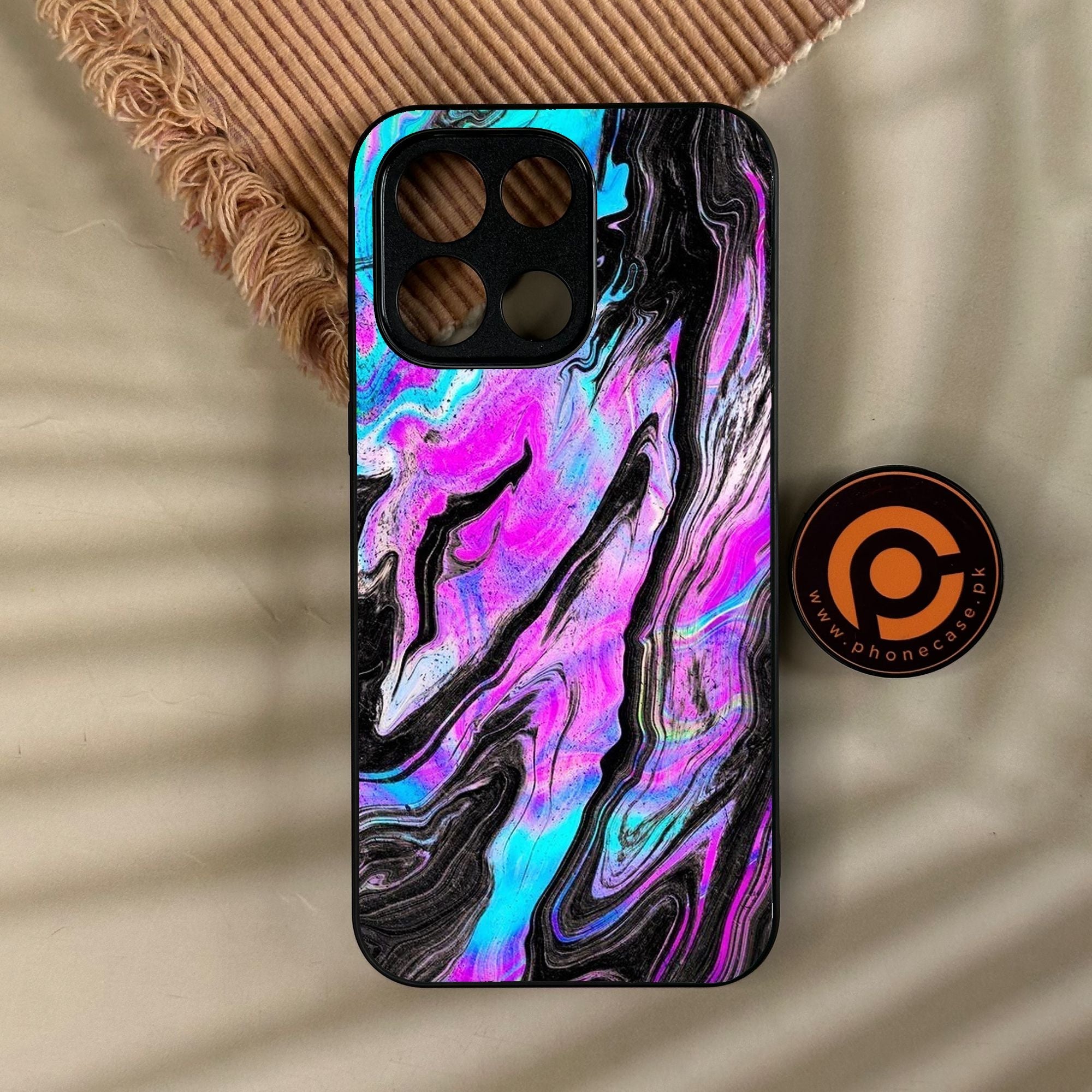 OnePlus Turbo 6 - Cosmic Inferno - Premium Metal Printed Soft Bumper Shock Proof Case