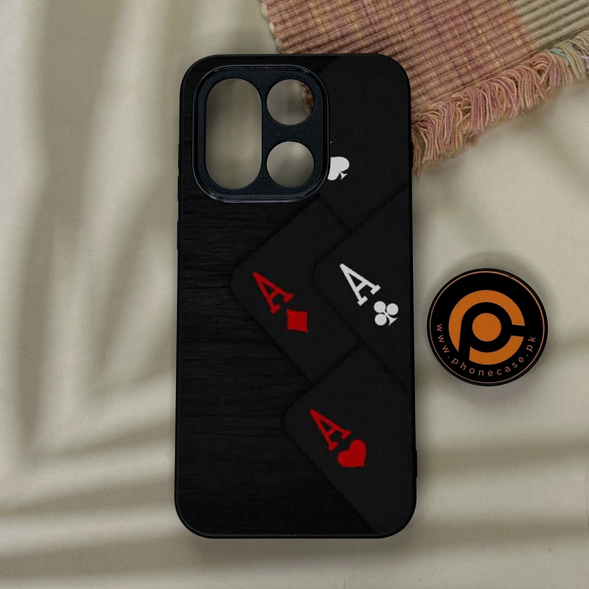 OnePlus 15 - Black Art Design 5 - Premium Metal Printed Soft Bumper Shock Proof Case
