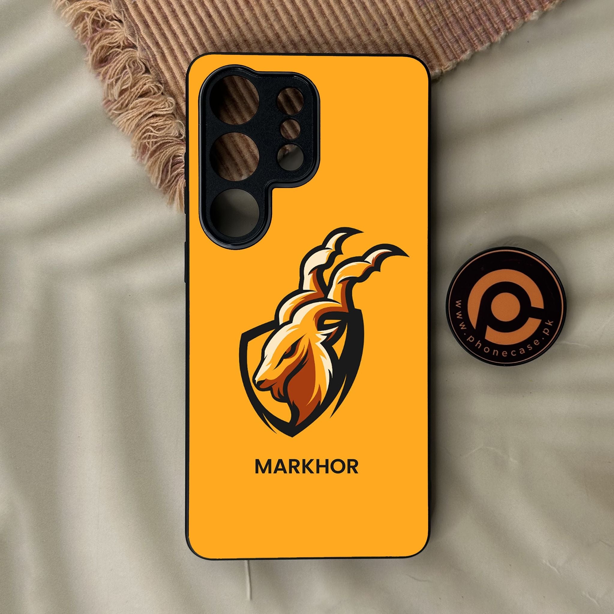 Galaxy S26 Ultra - Markhor Design 7 - Premium Metal Printed Soft Bumper Shock Proof Case