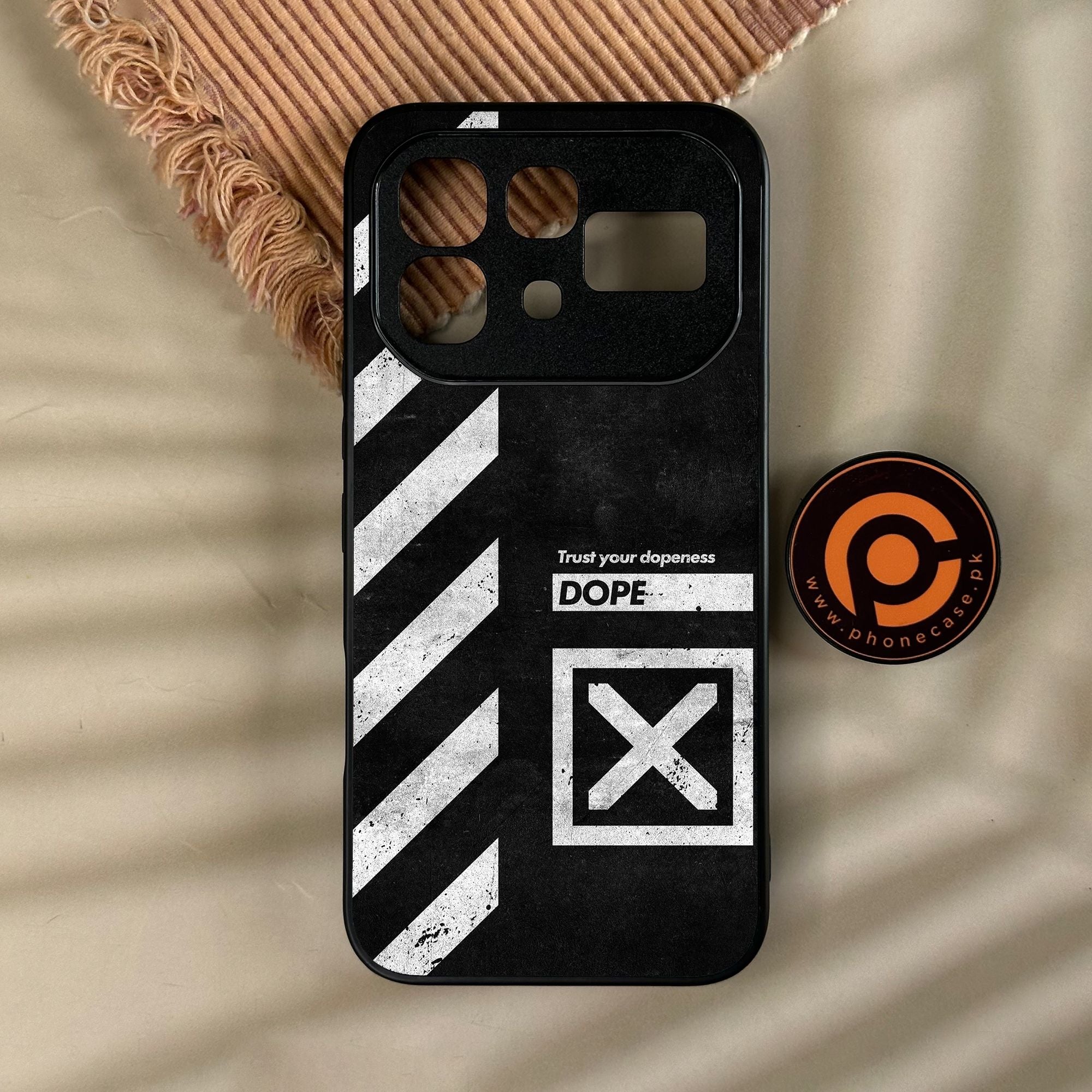 Infinix Note 60 - Trust Your Dopeness - Premium Metal Printed Soft Bumper Shock Proof Case