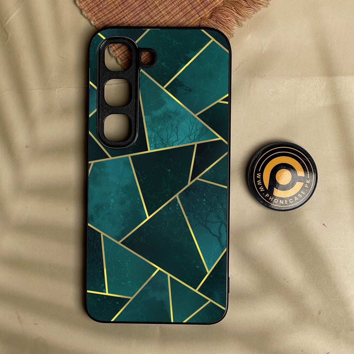 Infinix Hot 70 Pro - Geometric Design 1 - Premium Metal Printed Soft Bumper Shock Proof Case