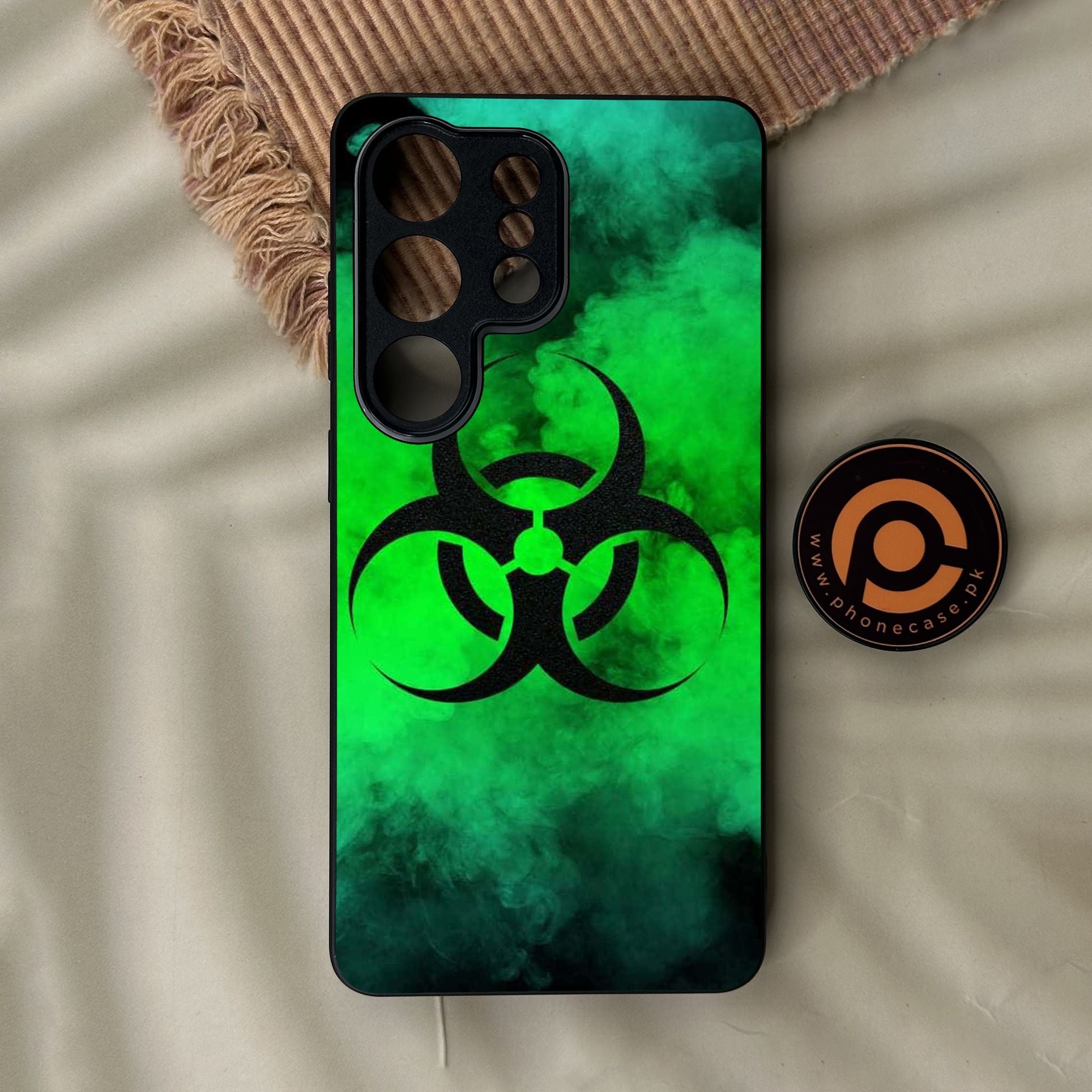 Galaxy S26 Ultra - Biohazard Design 7 - Premium Metal Printed Soft Bumper Shock Proof Case