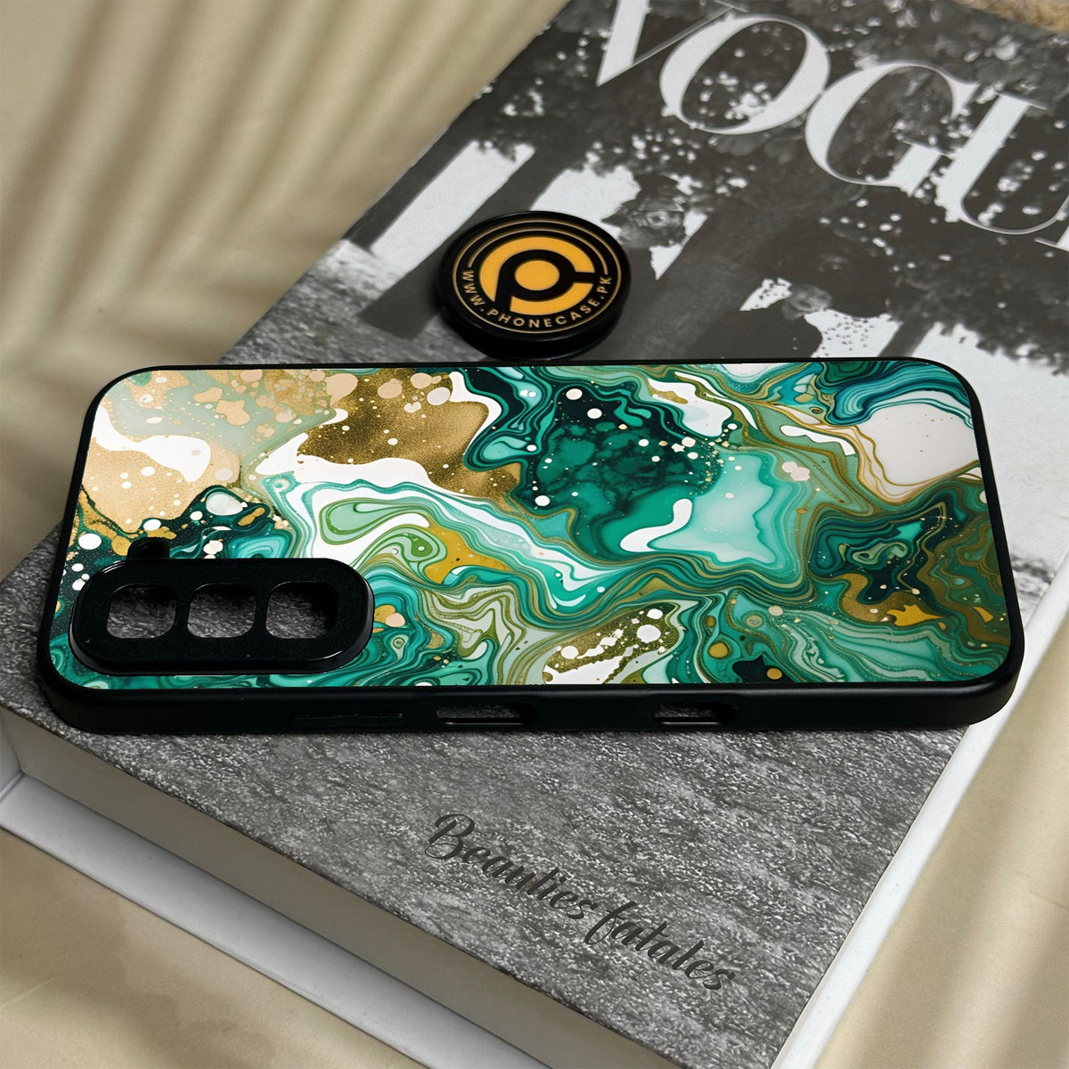 Infinix Hot 70 - Liquid 2.0 Design 8 - Premium Metal Printed Soft Bumper Shock Proof Case