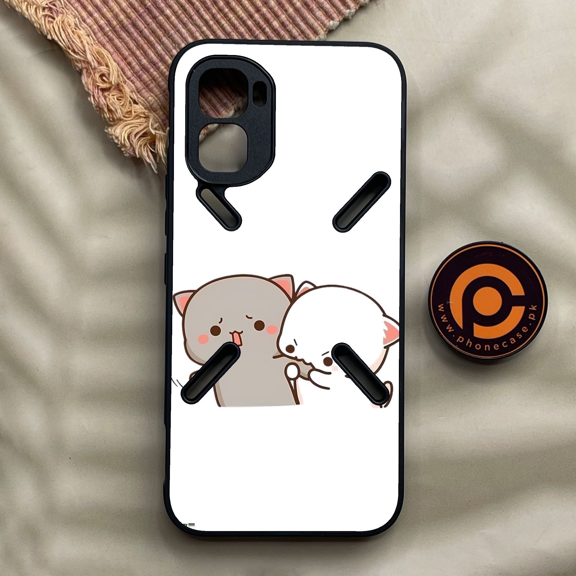 Infinix GT 50 Pro - Cute Bubu Dudu Design 9 - Premium Metal Printed Soft Bumper Shock Proof Case