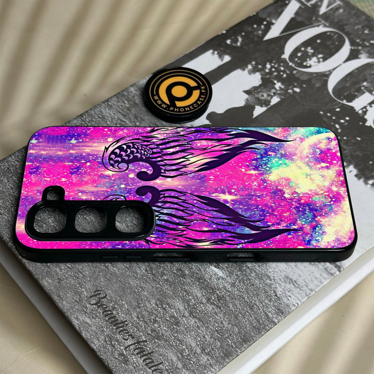 Infinix Hot 70 Pro - Angel Wings Design 9 - Premium Metal Printed Soft Bumper Shock Proof Case