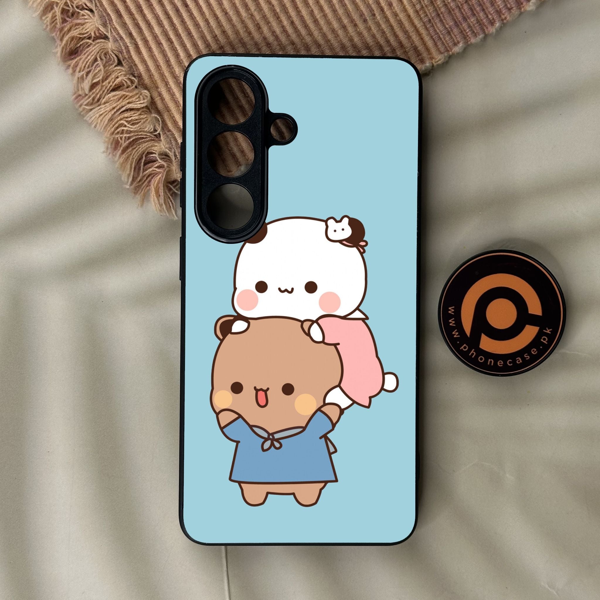 Galaxy S26 - Cute Bubu Dudu Design 5 - Premium Metal Printed Soft Bumper Shock Proof Case
