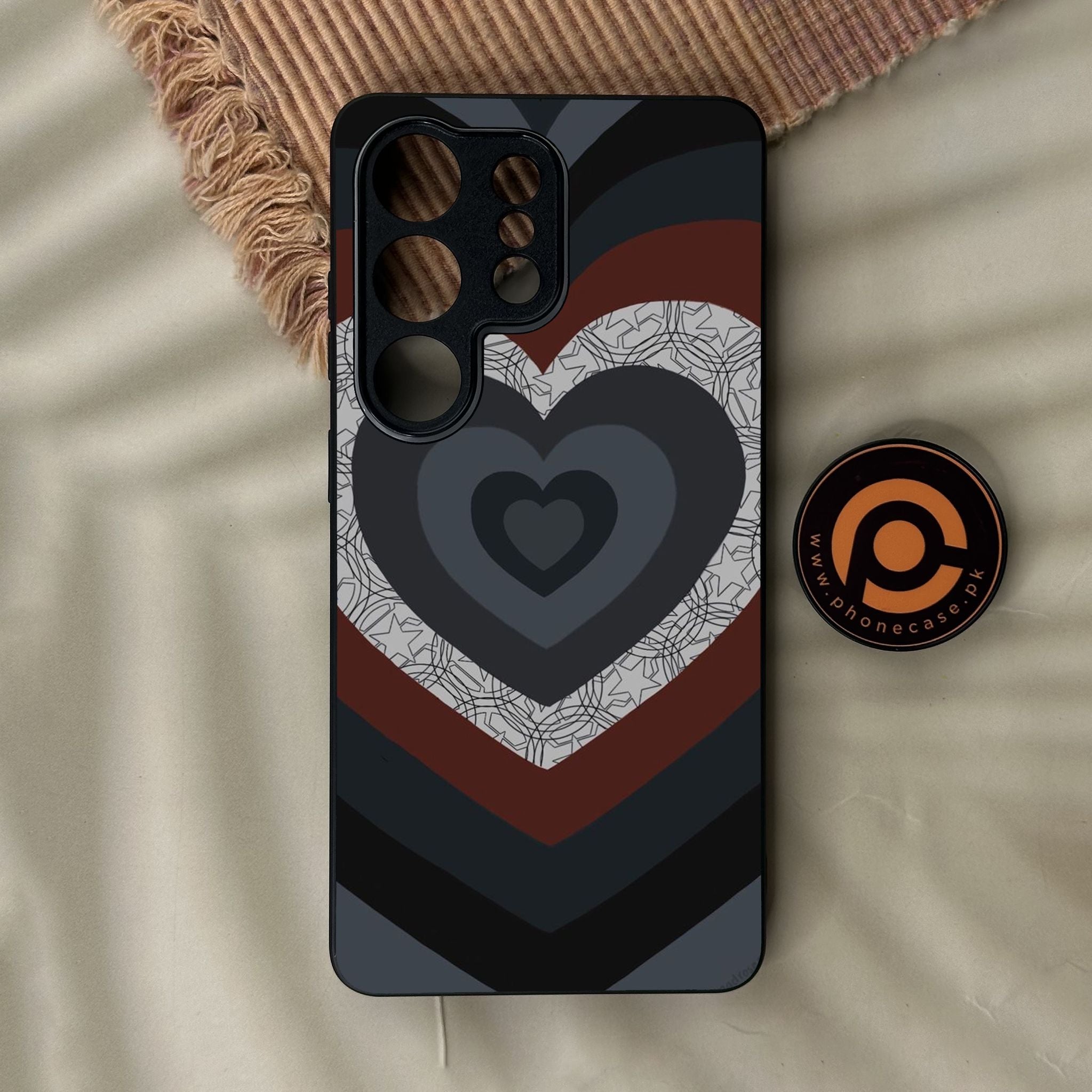 Galaxy S26 Ultra - Heart 2.0 Design 7 - Premium Metal Printed Soft Bumper Shock Proof Case