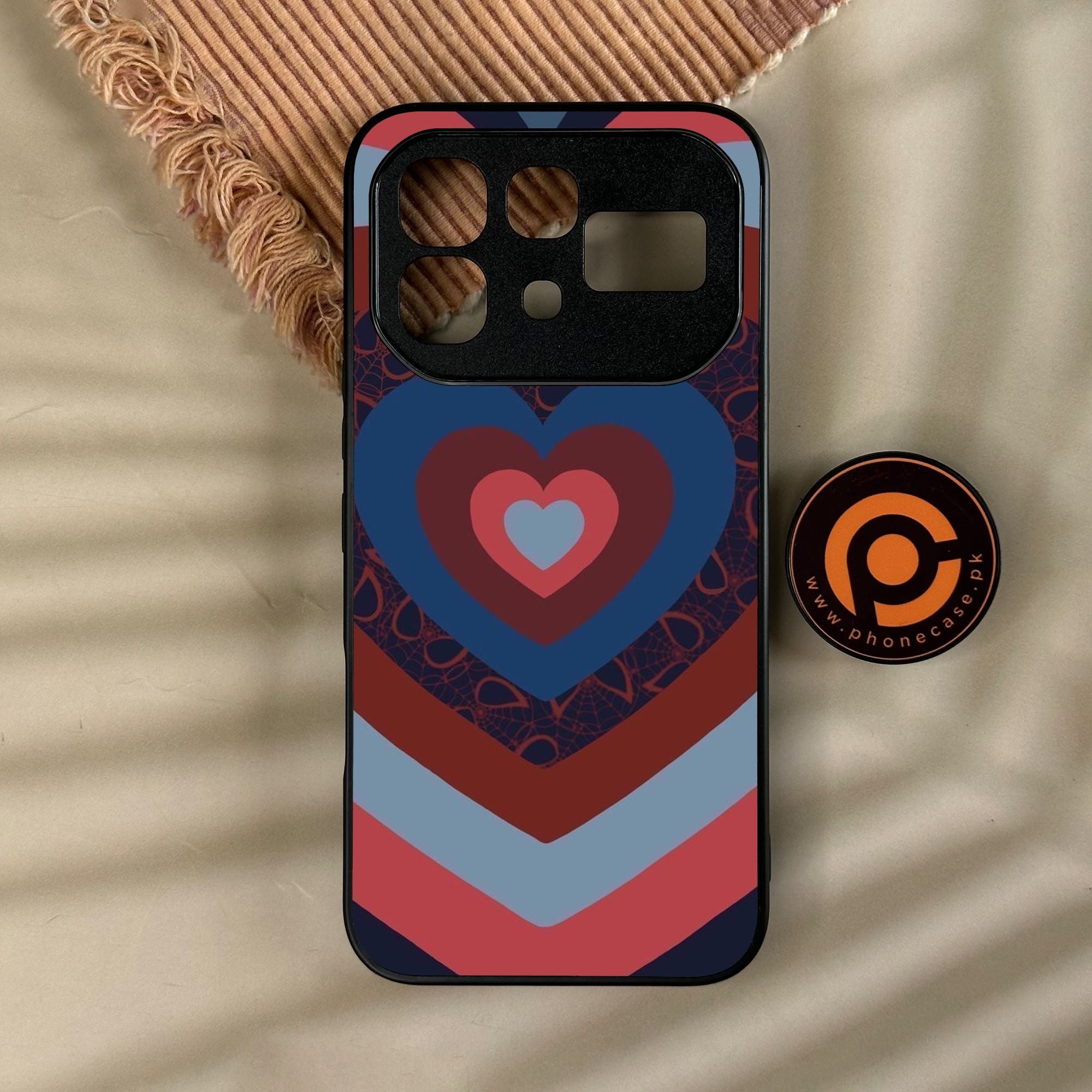 Infinix Note 60 Pro - Heart 2.0 Design 2 - Premium Metal Printed Soft Bumper Shock Proof Case