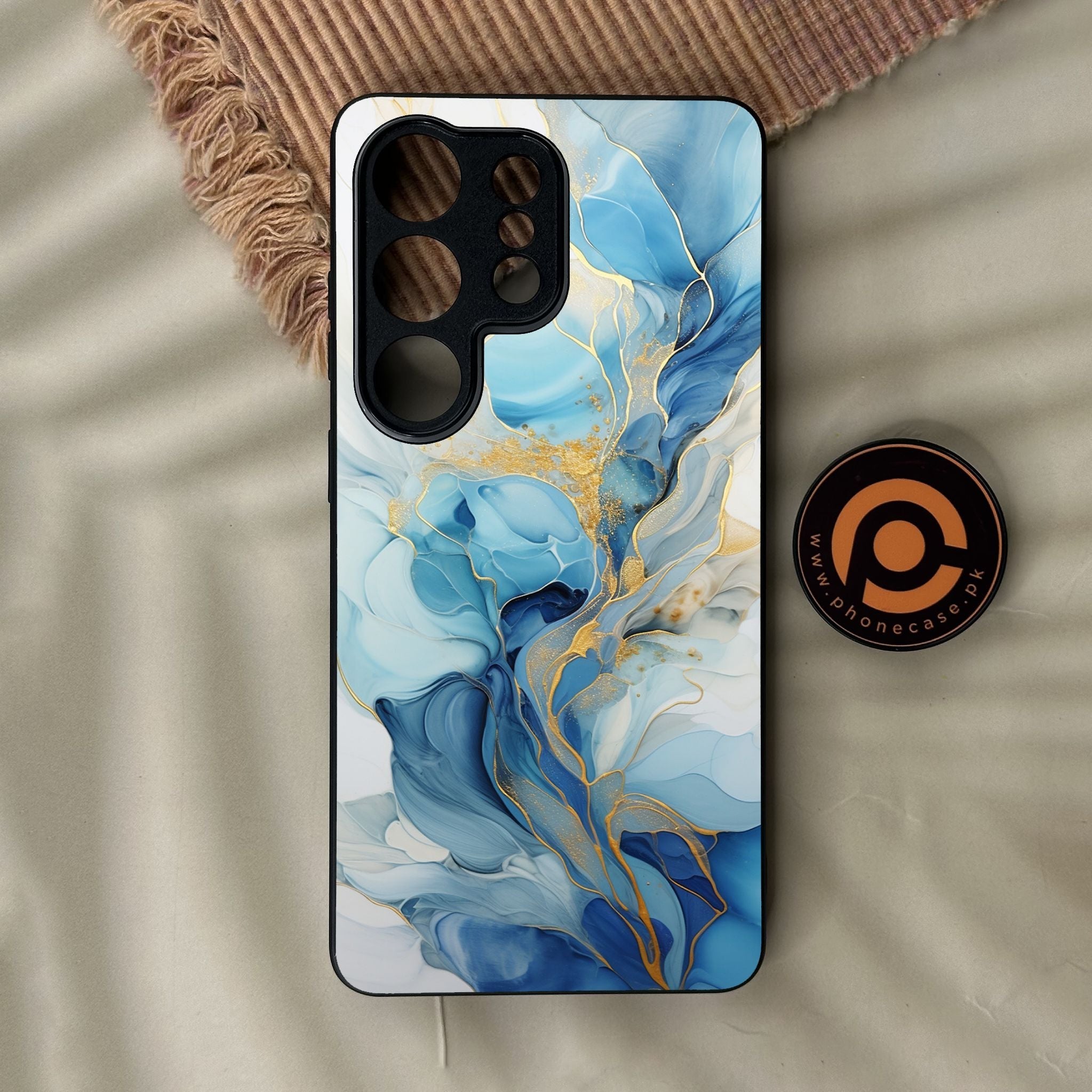 Galaxy S26 Ultra - Liquid 2.0 Design 1 - Premium Metal Printed Soft Bumper Shock Proof Case
