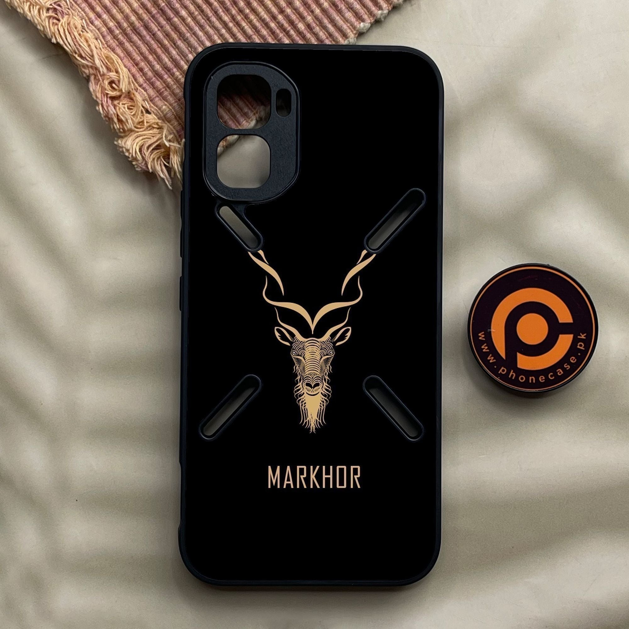 Infinix GT 50 Pro - Markhor Design 3 - Premium Metal Printed Soft Bumper Shock Proof Case