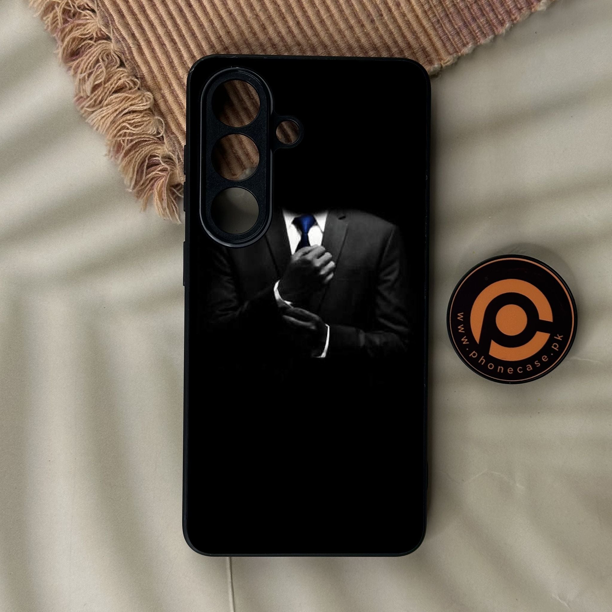 Galaxy S26 - Black Art Design 1 - Premium Metal Printed Soft Bumper Shock Proof Case