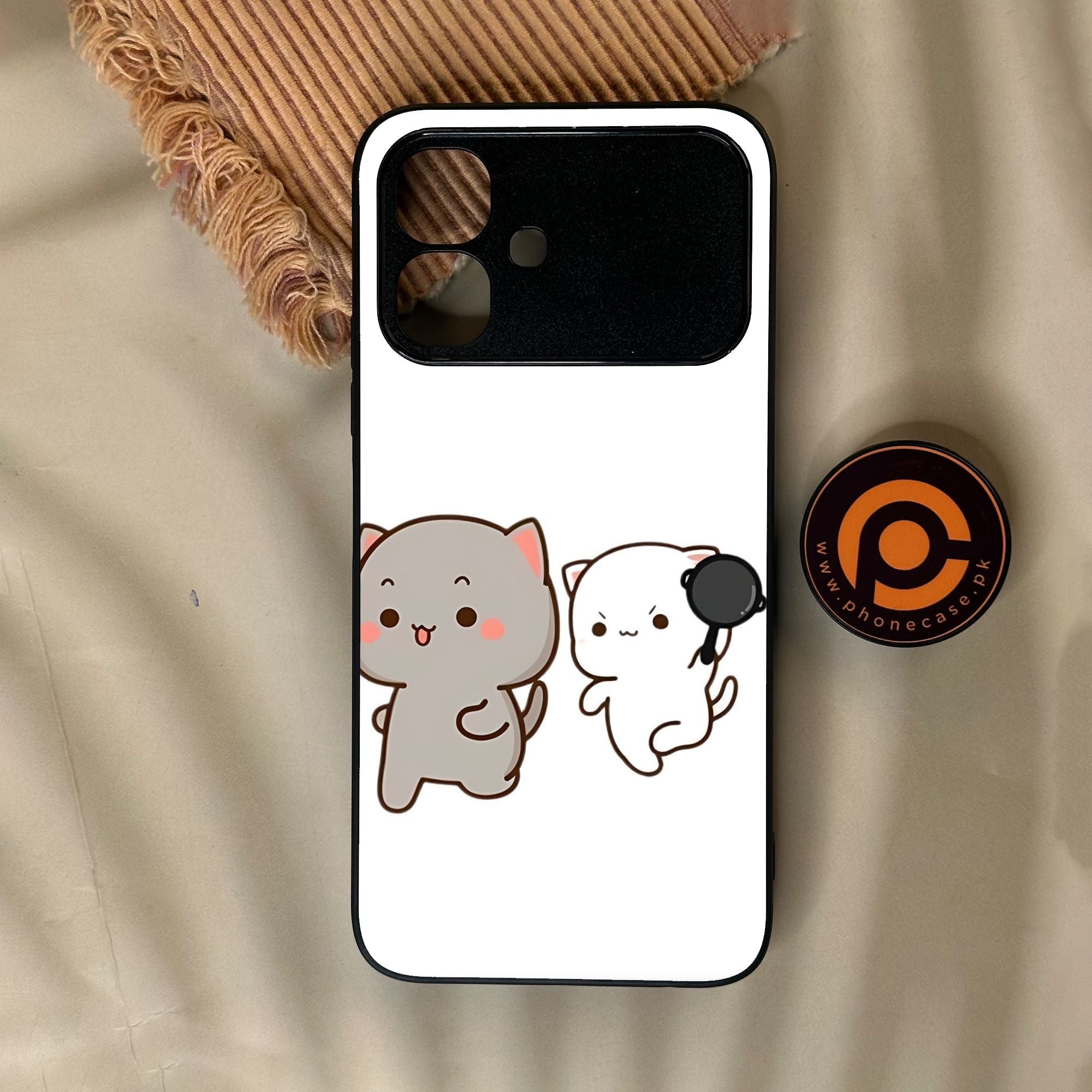 Infinix Smart 20 - Cute Bubu Dudu Design 8 - Premium Metal Printed Soft Bumper Shock Proof Case