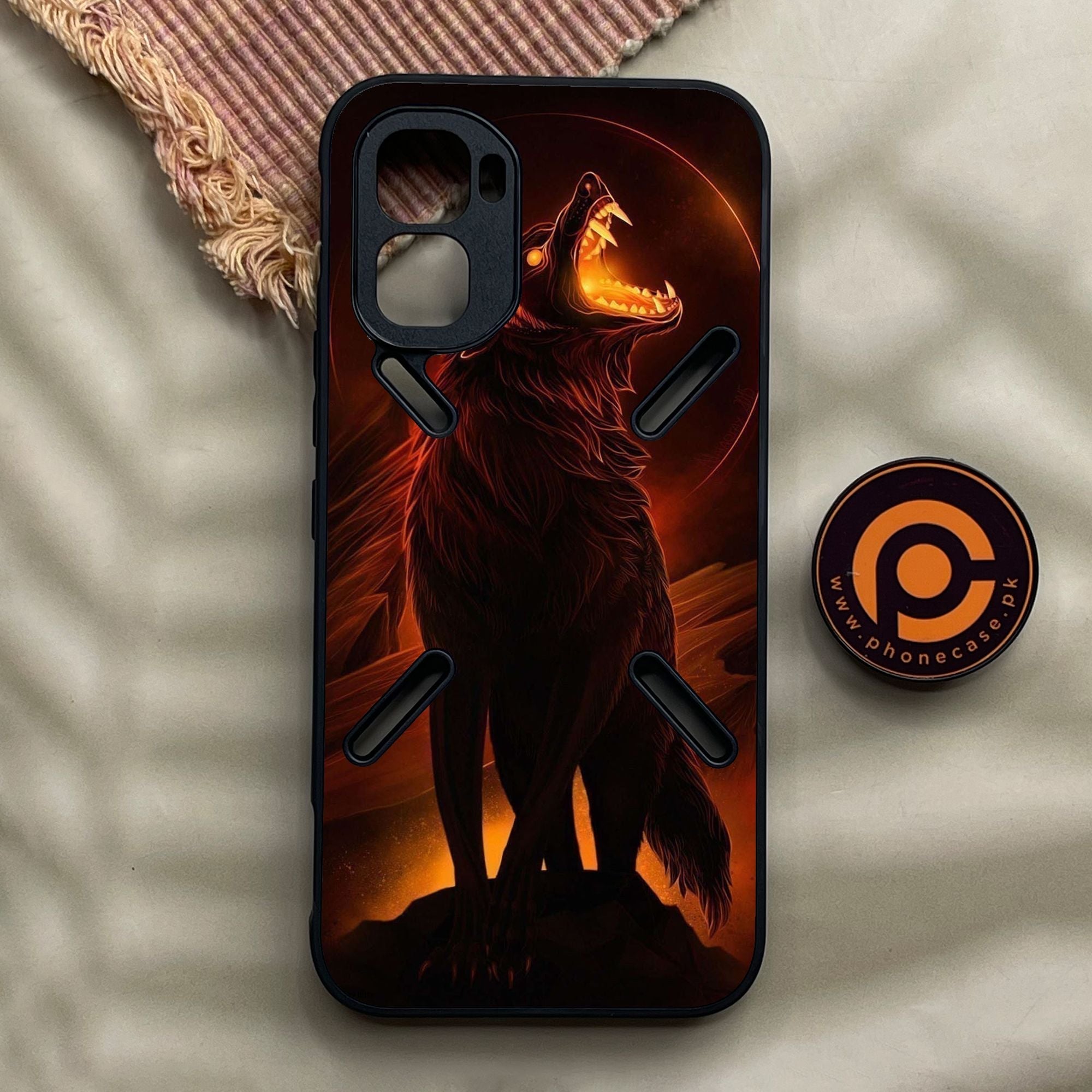 Infinix GT 50 Pro - Wolf Design 6 - Premium Metal Printed Soft Bumper Shock Proof Case