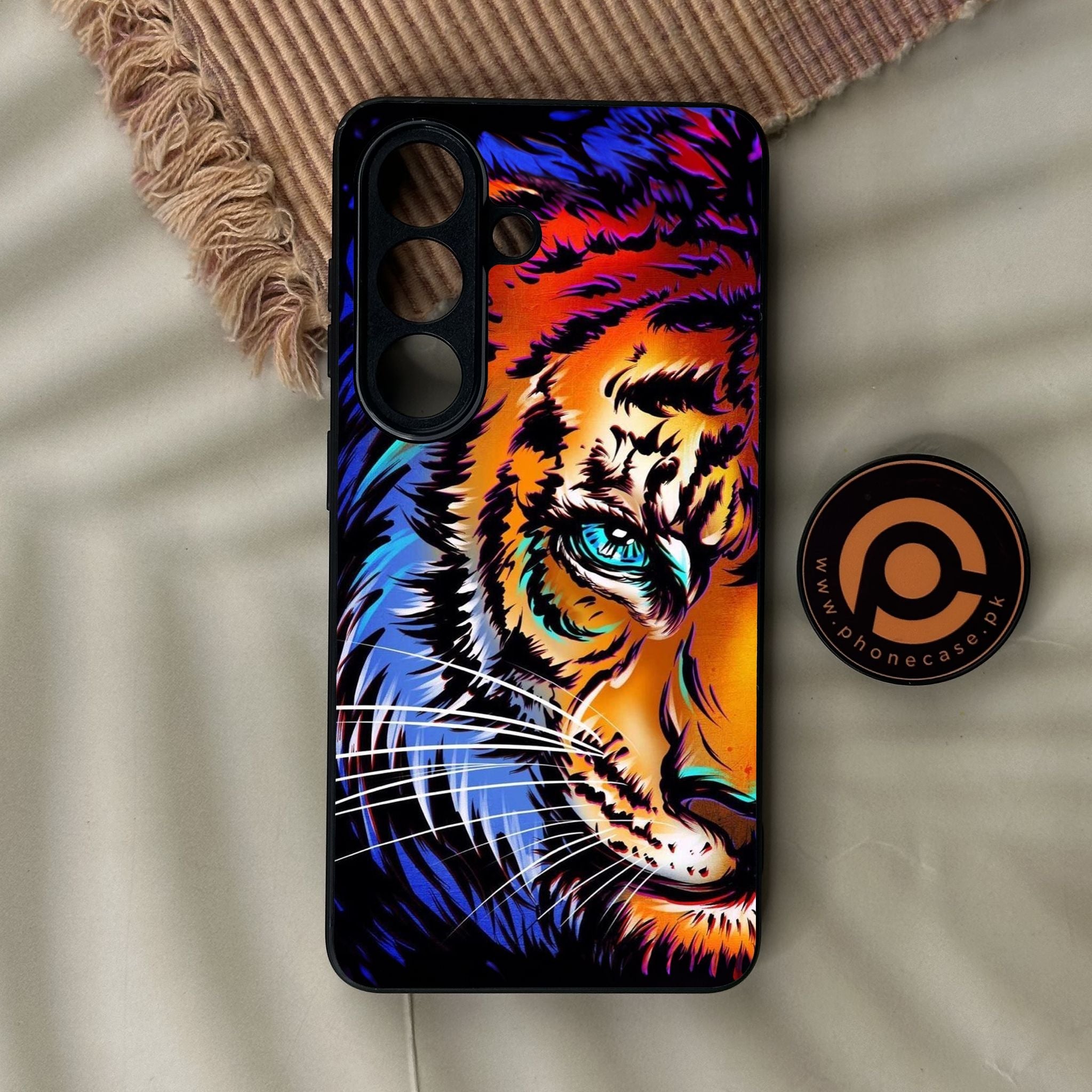 Galaxy S26 - Tiger Art - Premium Metal Printed Soft Bumper Shock Proof Case