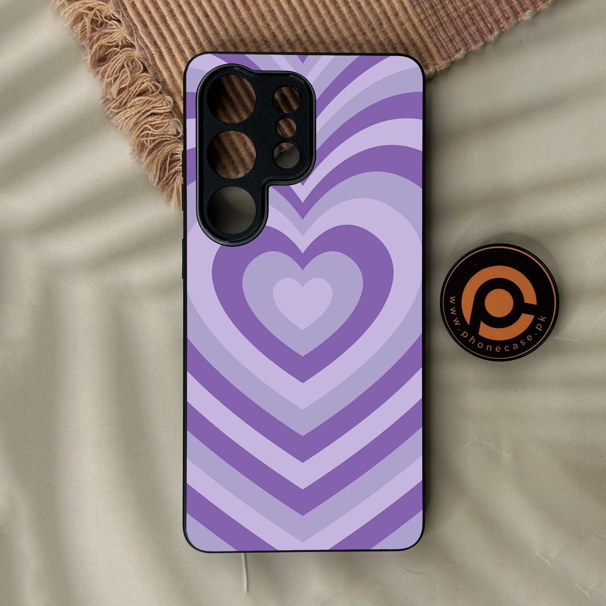 Galaxy S26 Ultra - Heartbeat Design 8 - Premium Metal Printed Soft Bumper Shock Proof Case
