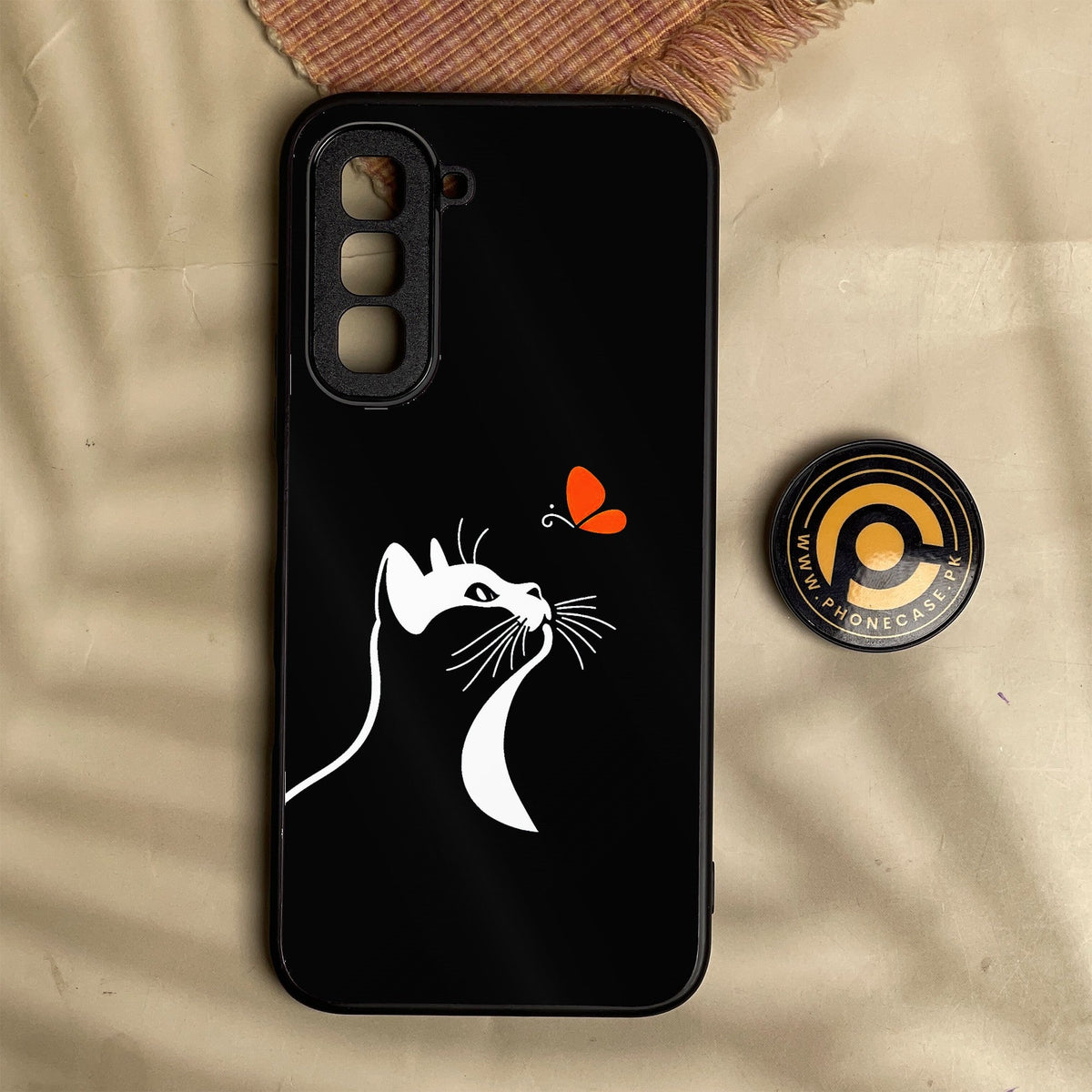 Infinix Hot 70 - Minimalistic Design 3 - Premium Metal Printed Soft Bumper Shock Proof Case