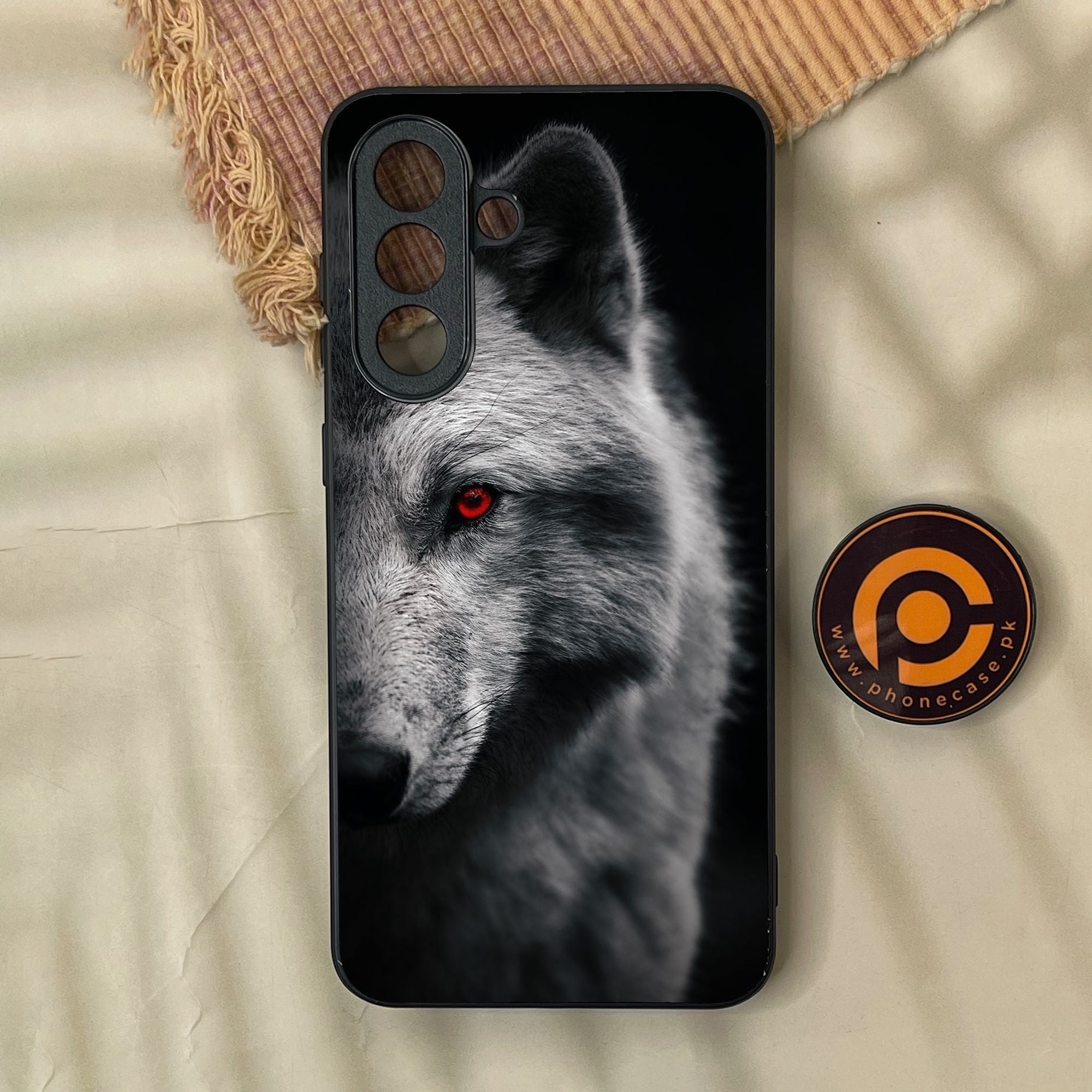Samsung Galaxy A57 - Wolf Design 10 - Premium Metal Printed Soft Bumper Shock Proof Case