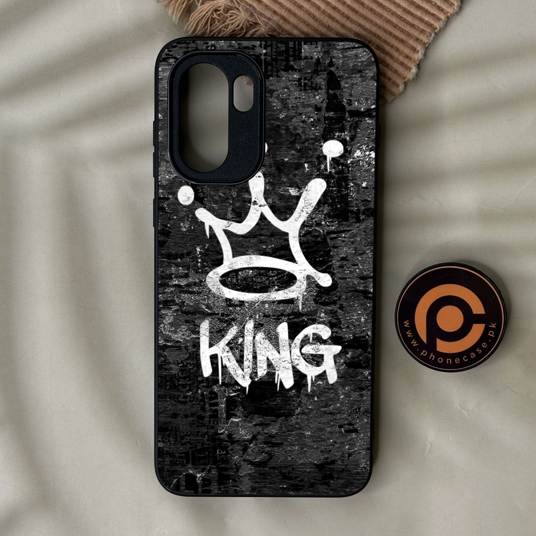OnePlus 15R - King Design 8 - Premium Metal Printed Soft Bumper Shock Proof Case