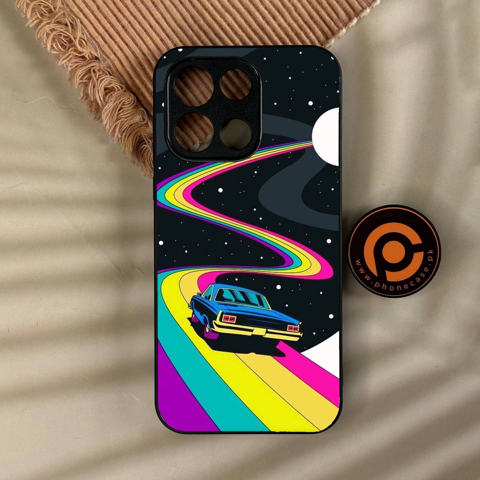 OnePlus Turbo 6 - Drive To The Moon - Premium Metal Printed Soft Bumper Shock Proof Case