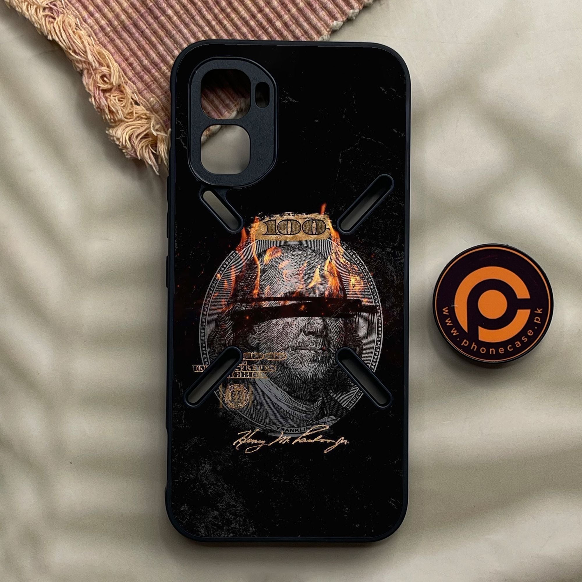 Infinix GT 50 Pro - Dollar Design 10 - Premium Metal Printed Soft Bumper Shock Proof Case