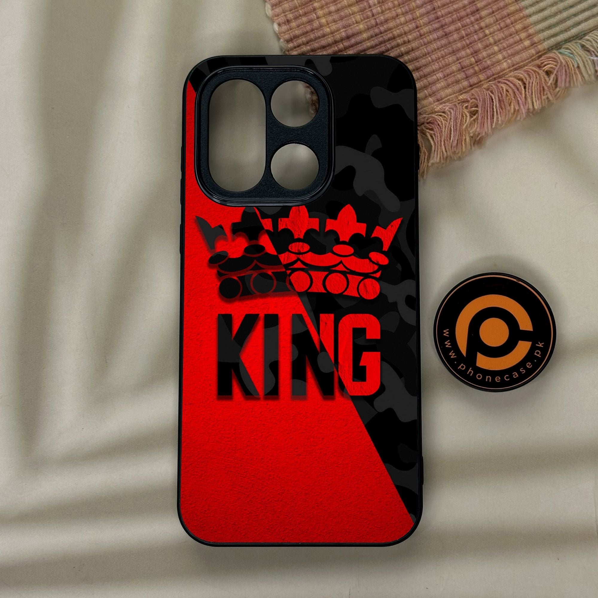 OnePlus 15 - King Design 6 - Premium Metal Printed Soft Bumper Shock Proof Case