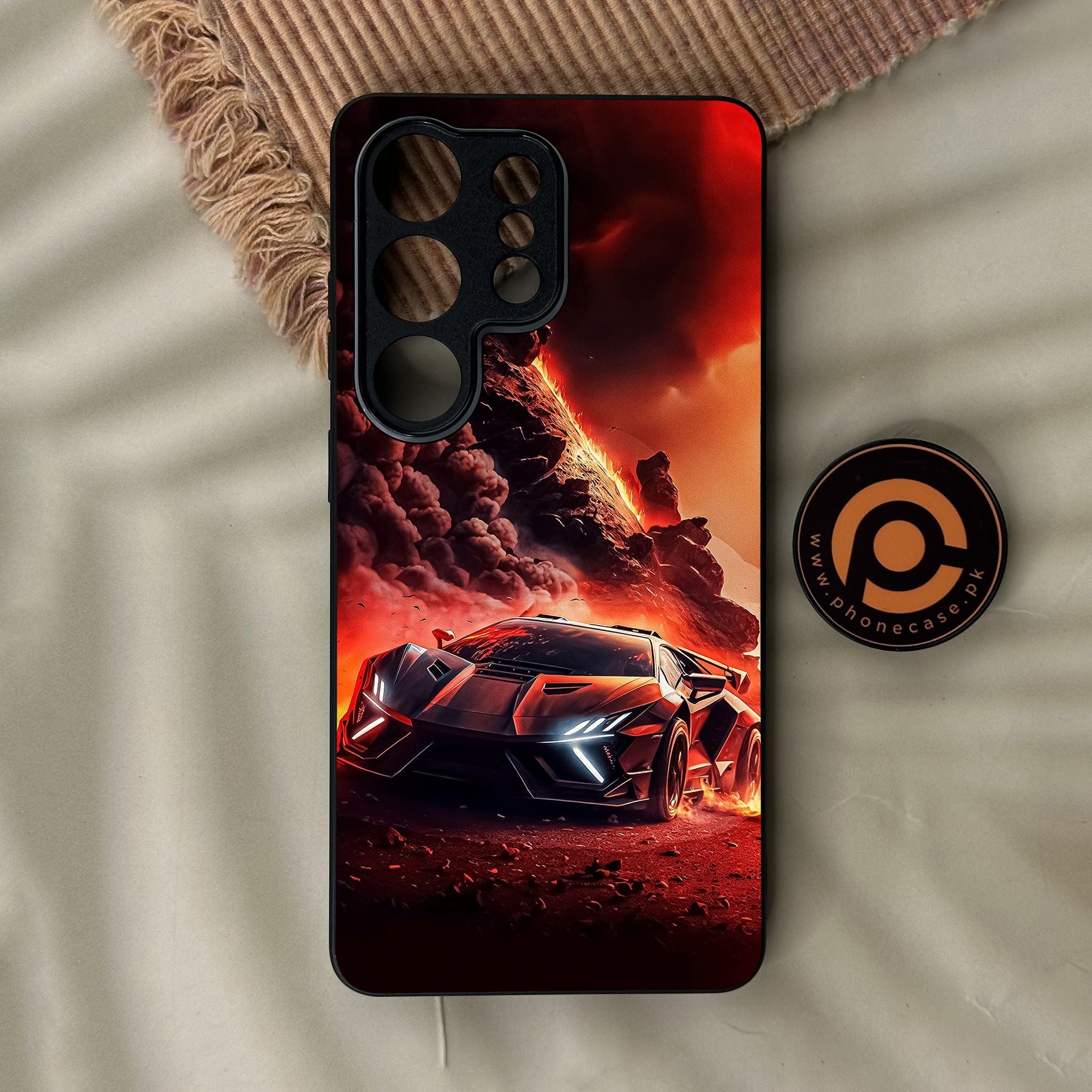 Galaxy S26 Ultra - Racing Design 7 - Premium Metal Printed Soft Bumper Shock Proof Case