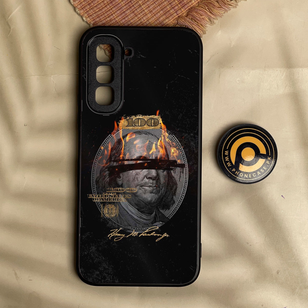Infinix Hot 70 - Dollar Design 10 - Premium Metal Printed Soft Bumper Shock Proof Case