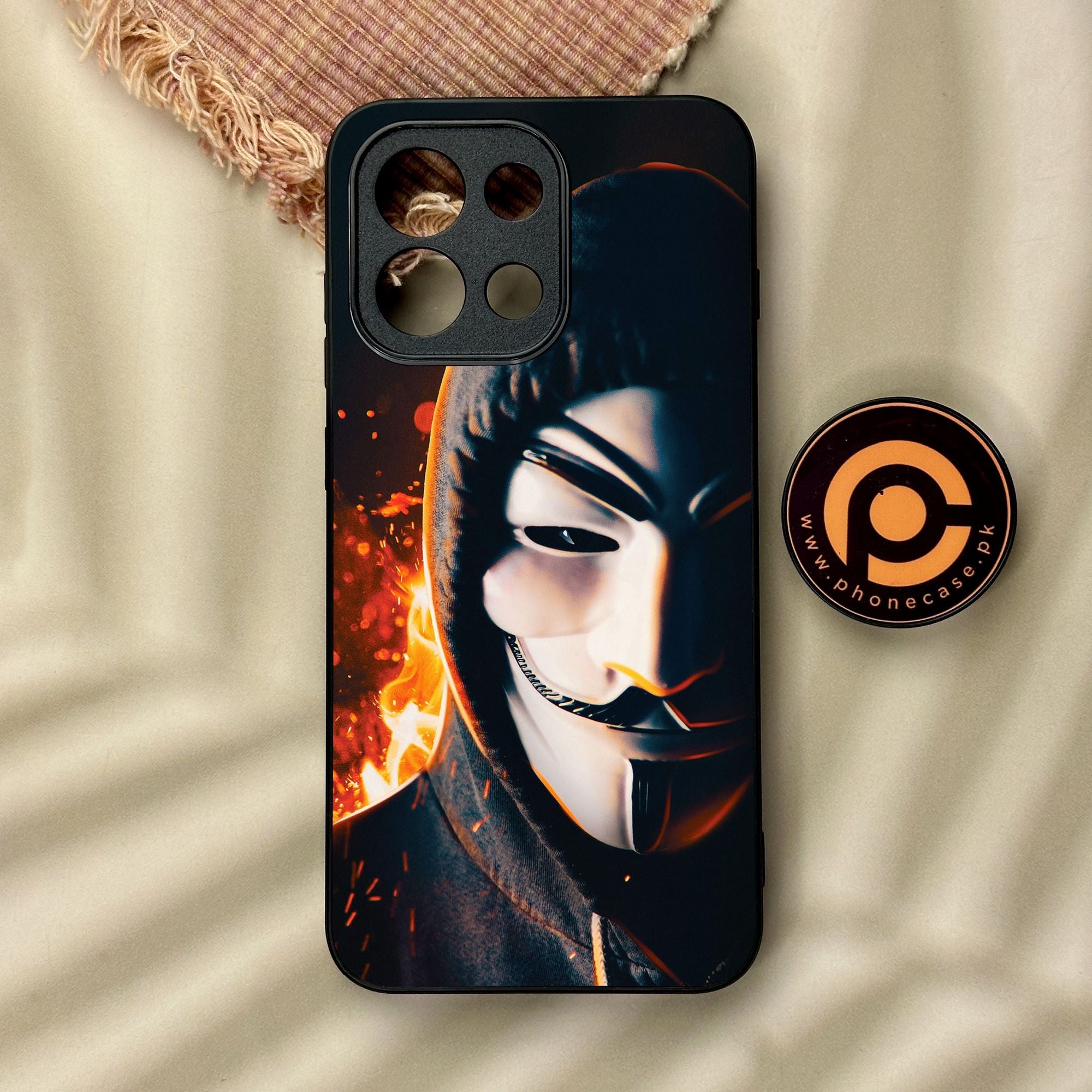 OnePlus 13s - Anonymous 2.0 Design 6 - Premium Metal Printed Soft Bumper Shock Proof Case