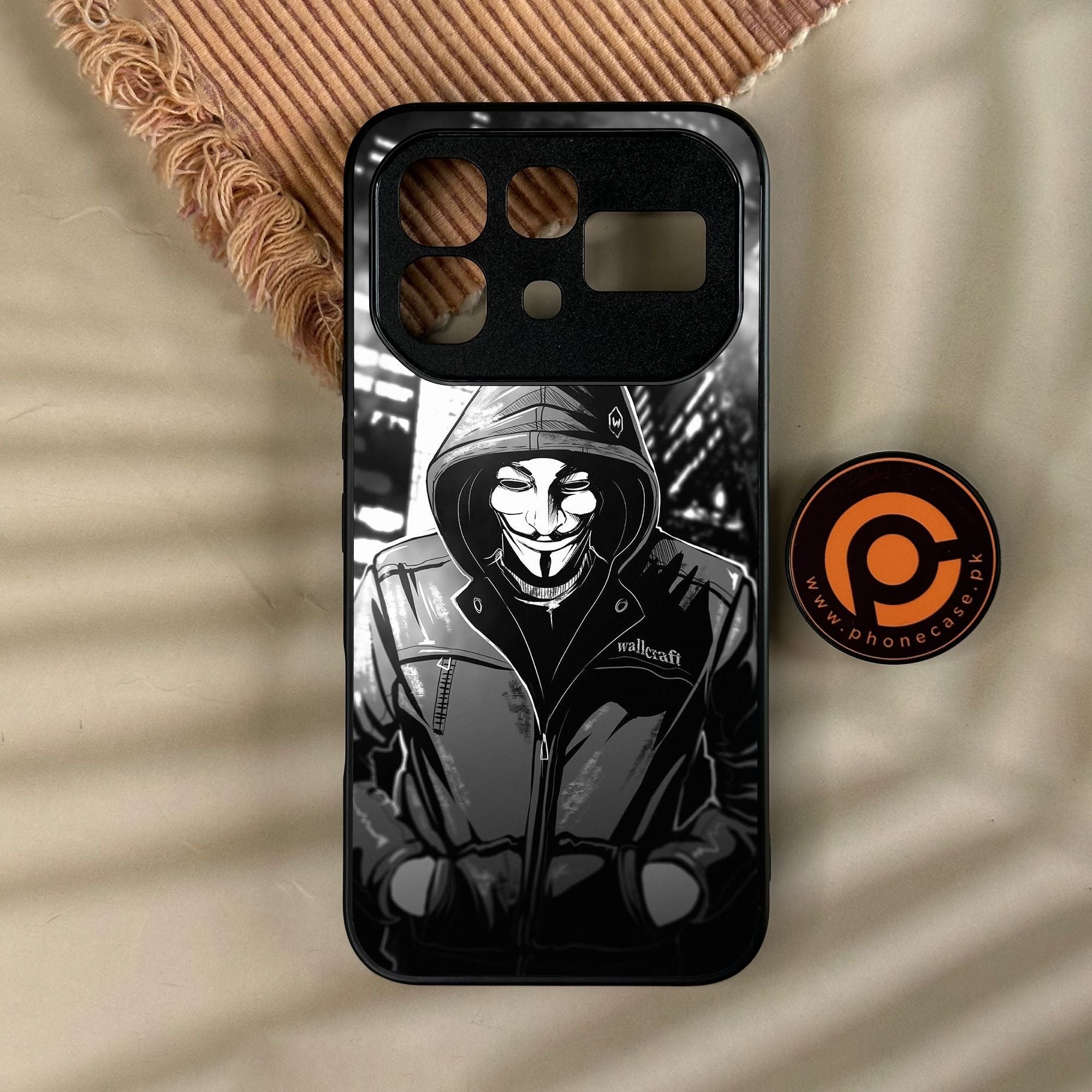Infinix Note 60 - Anonymous 2.0 Design 1 - Premium Metal Printed Soft Bumper Shock Proof Case