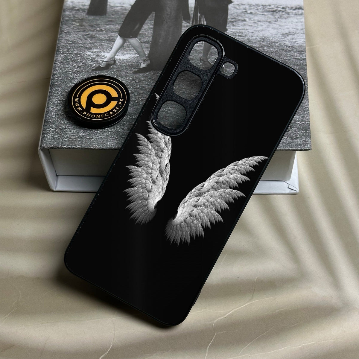 Infinix Hot 70 Pro - Angel Wings Design 6 - Premium Metal Printed Soft Bumper Shock Proof Case