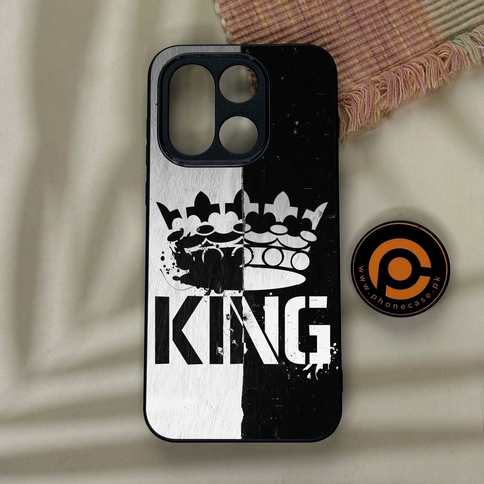 OnePlus 15 - King Design 7 - Premium Metal Printed Soft Bumper Shock Proof Case