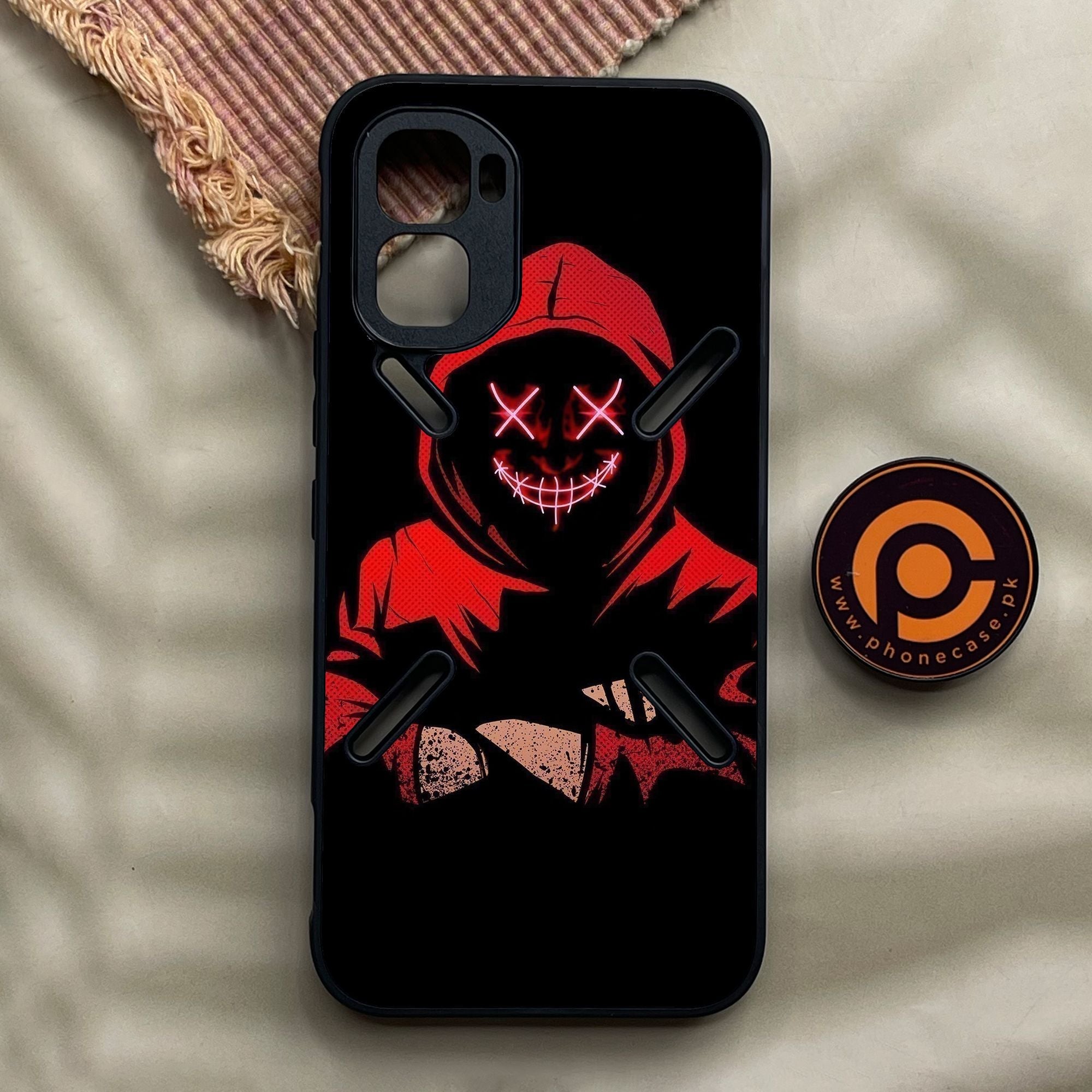 Infinix GT 50 Pro - Anonymous 2.0 Design 5 - Premium Metal Printed Soft Bumper Shock Proof Case
