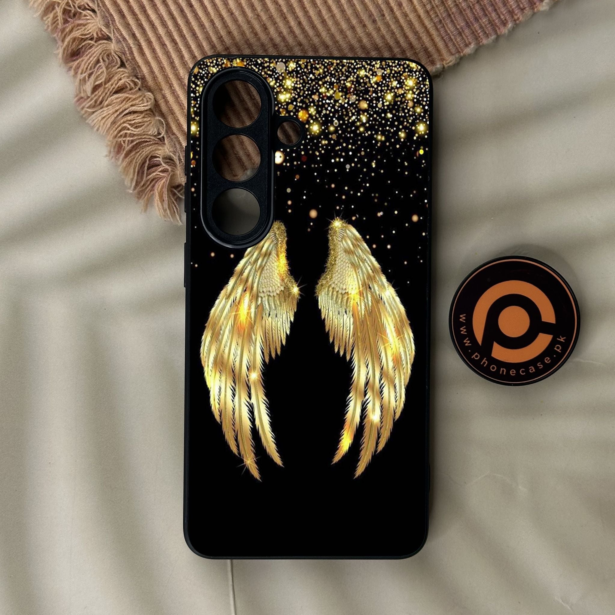 Galaxy S26 - Angel Wings Design 1 - Premium Metal Printed Soft Bumper Shock Proof Case