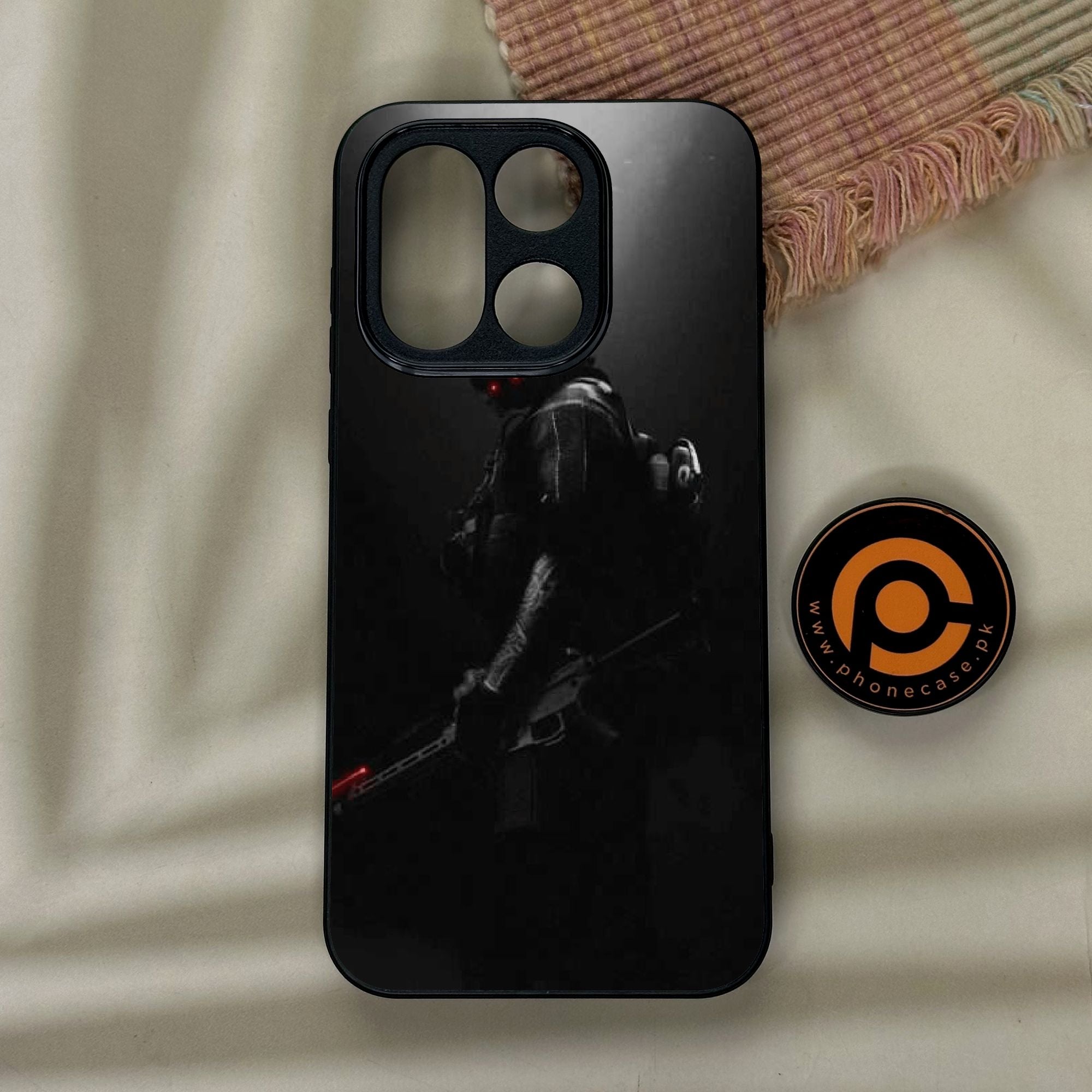 OnePlus 15 - Black Art Design 9 - Premium Metal Printed Soft Bumper Shock Proof Case
