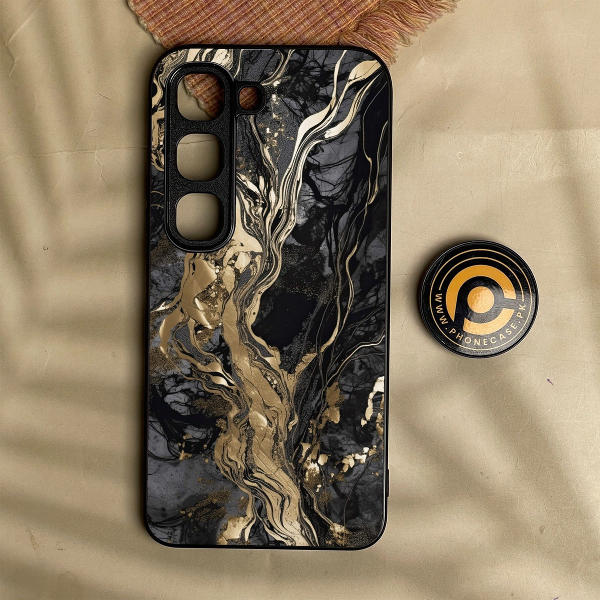 Infinix Hot 70 Pro - Liquid Marble Design 9 - Premium Metal Printed Soft Bumper Shock Proof Case