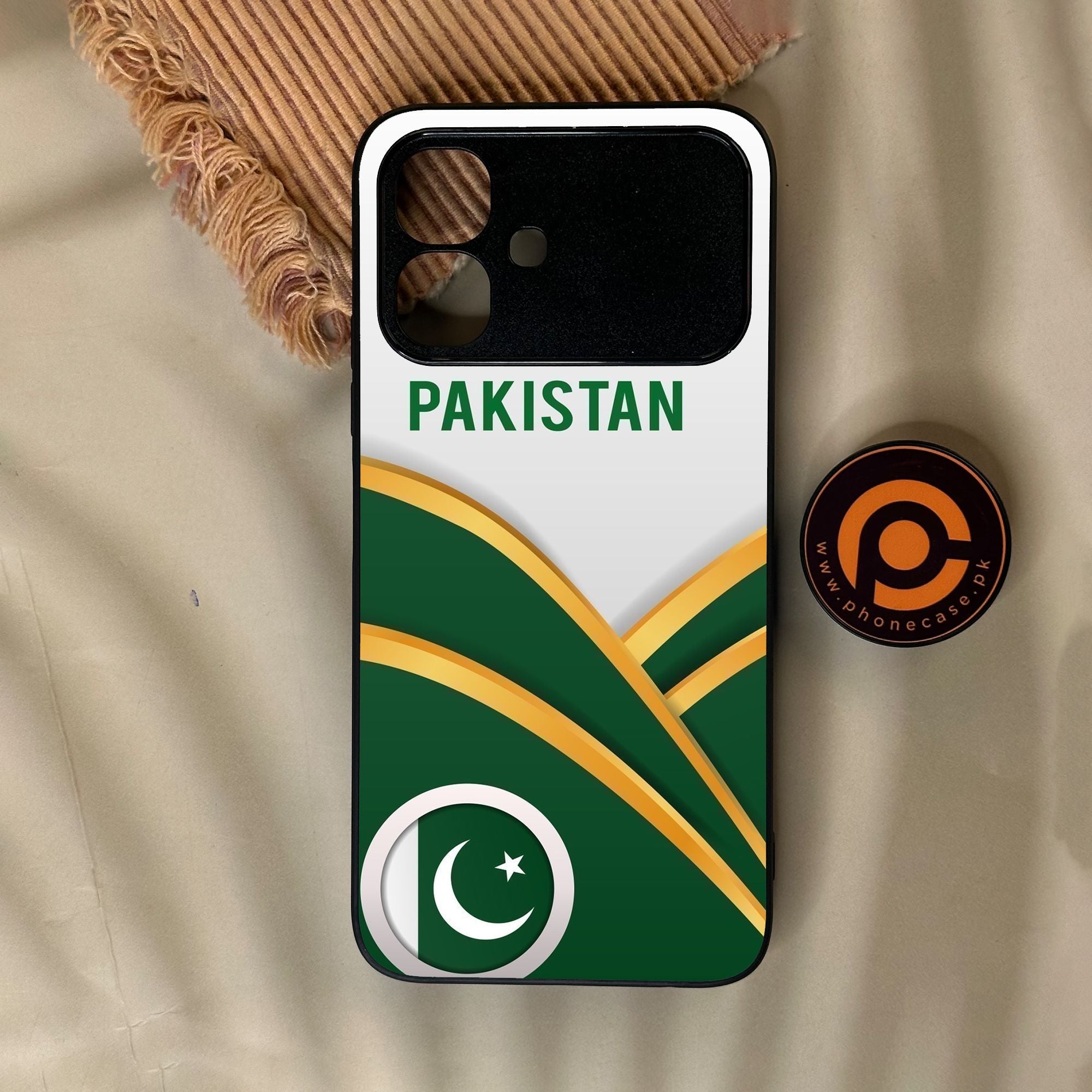 Infinix Smart 20 - Pakistani Flag Design 1 - Premium Metal Printed Soft Bumper Shock Proof Case