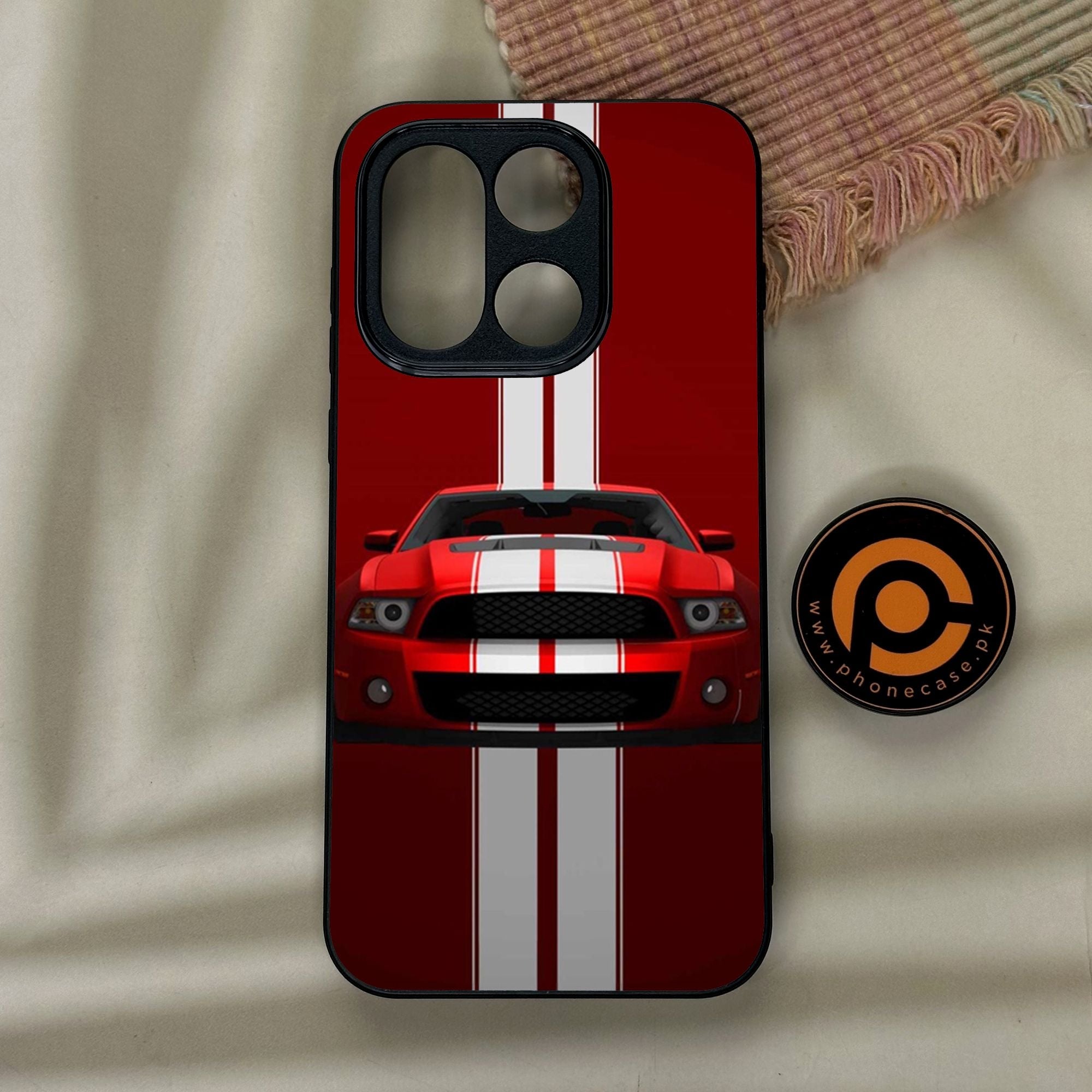 OnePlus 15 - Muscle Racing Car - Premium Metal Printed Soft Bumper Shock Proof Case