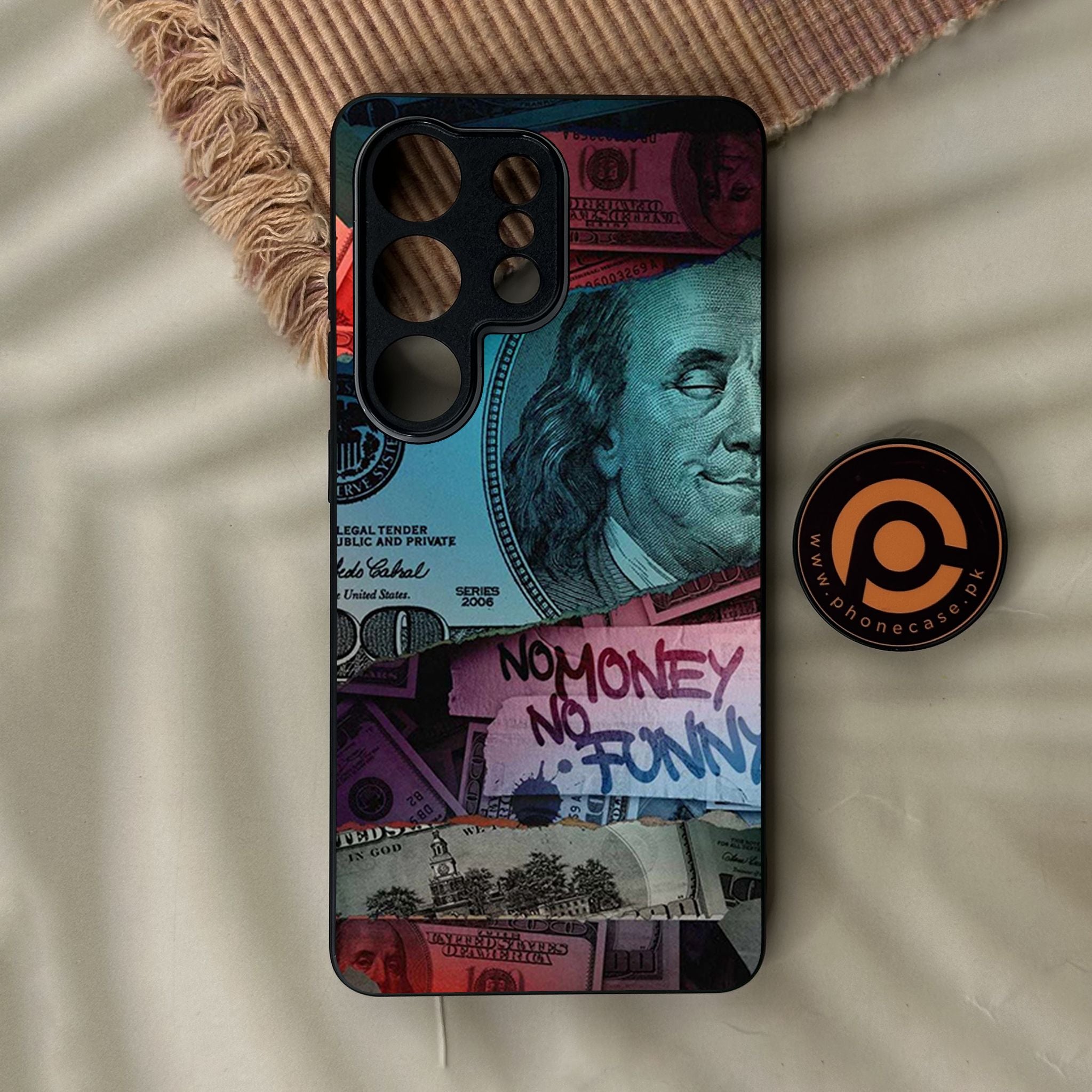 Galaxy S26 Ultra - Dollar Design 8 - Premium Metal Printed Soft Bumper Shock Proof Case