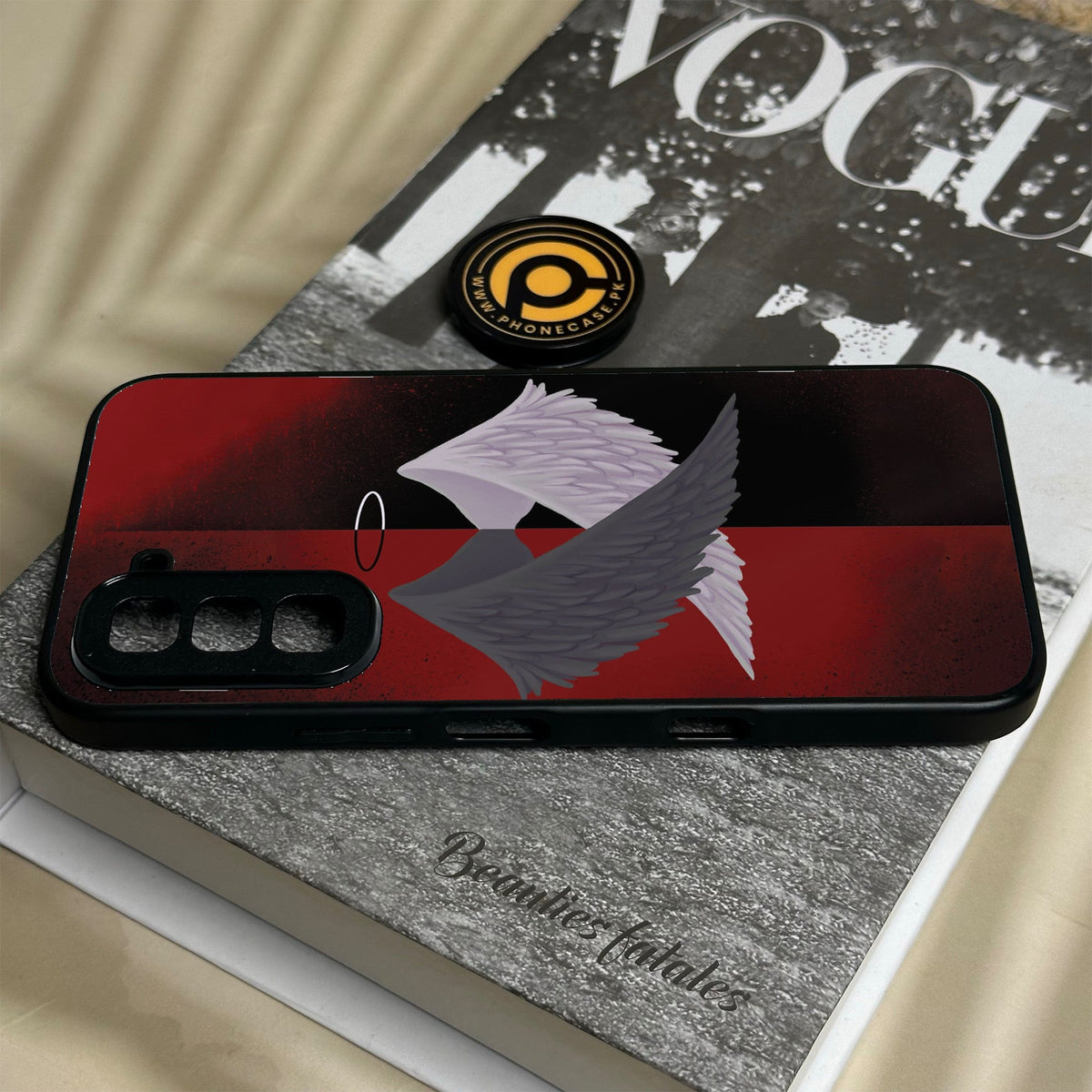 Infinix Hot 70 - Angel 2.0 Design 7 - Premium Metal Printed Soft Bumper Shock Proof Case