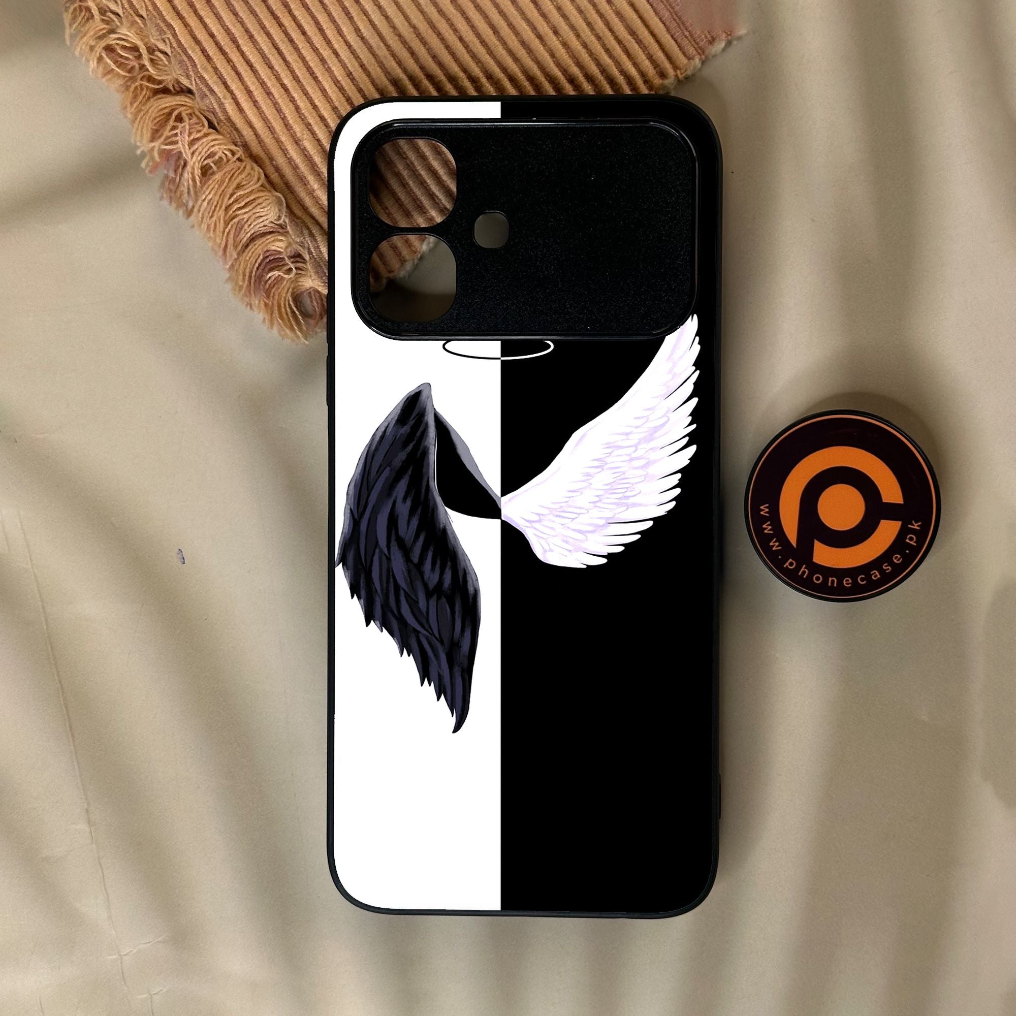 Infinix Smart 20 - Angel 2.0 Design 5 - Premium Metal Printed Soft Bumper Shock Proof Case
