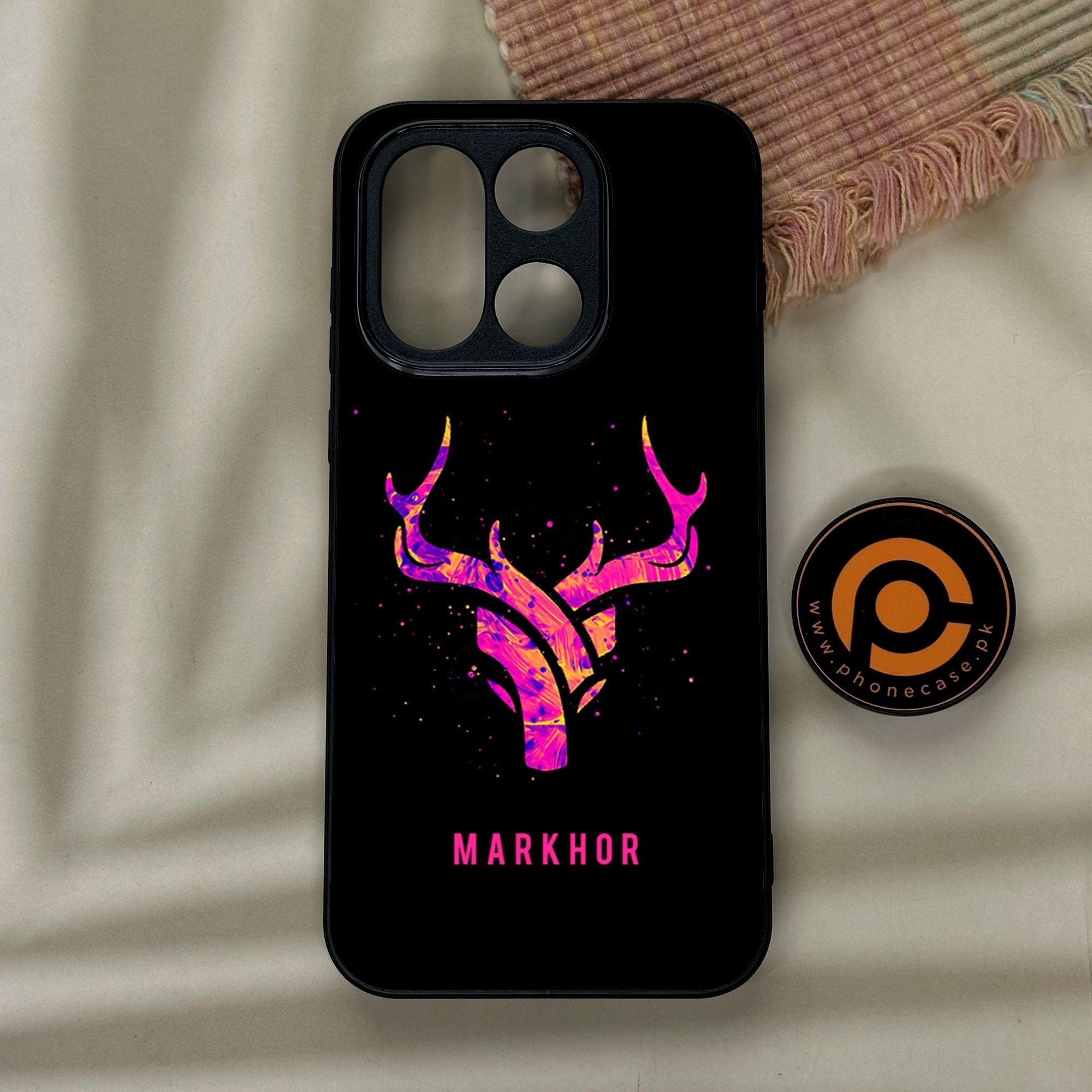 OnePlus 15 - Markhor Design 6 - Premium Metal Printed Soft Bumper Shock Proof Case
