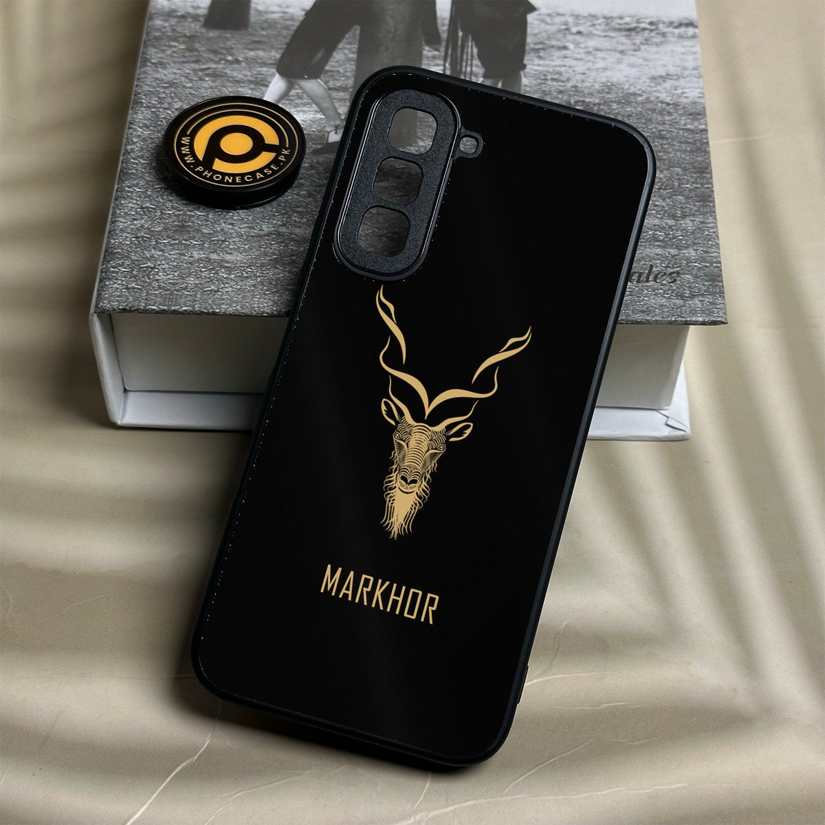 Infinix Hot 70 - Markhor Design 3 - Premium Metal Printed Soft Bumper Shock Proof Case