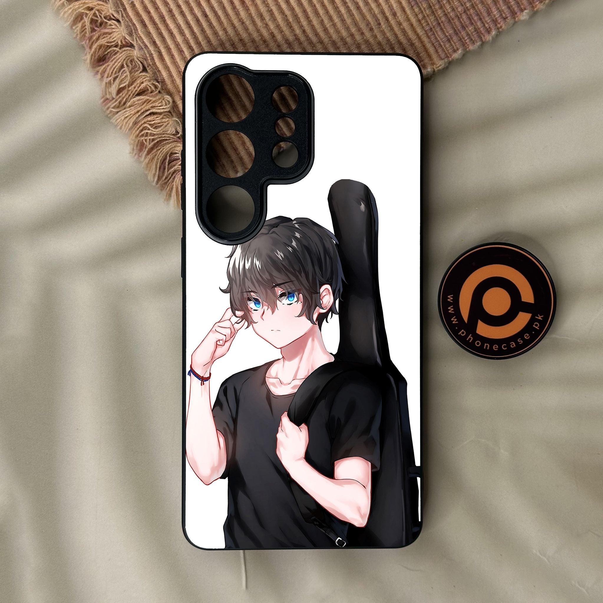 Galaxy S26 Ultra - Anime Series Design 2 - Premium Metal Printed Soft Bumper Shock Proof Case