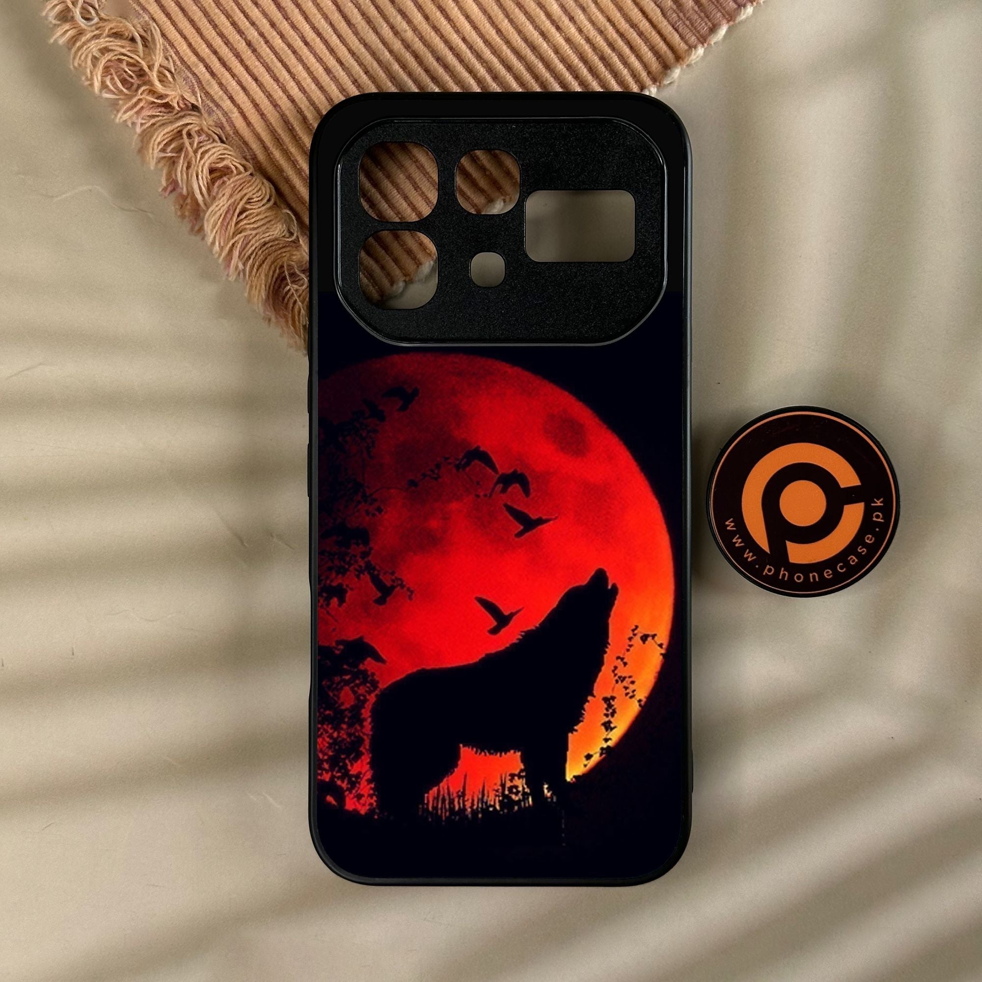 Infinix Note 60 Pro - Wolf Design 1 - Premium Metal Printed Soft Bumper Shock Proof Case