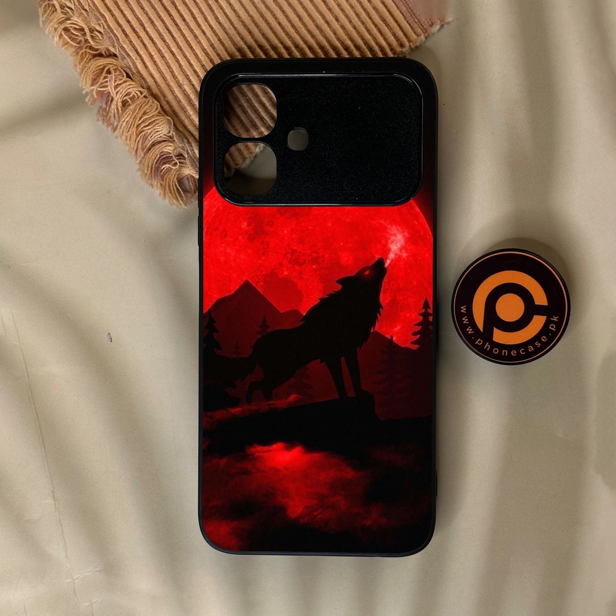 Infinix Smart 20 - Wolf Design 5 - Premium Metal Printed Soft Bumper Shock Proof Case